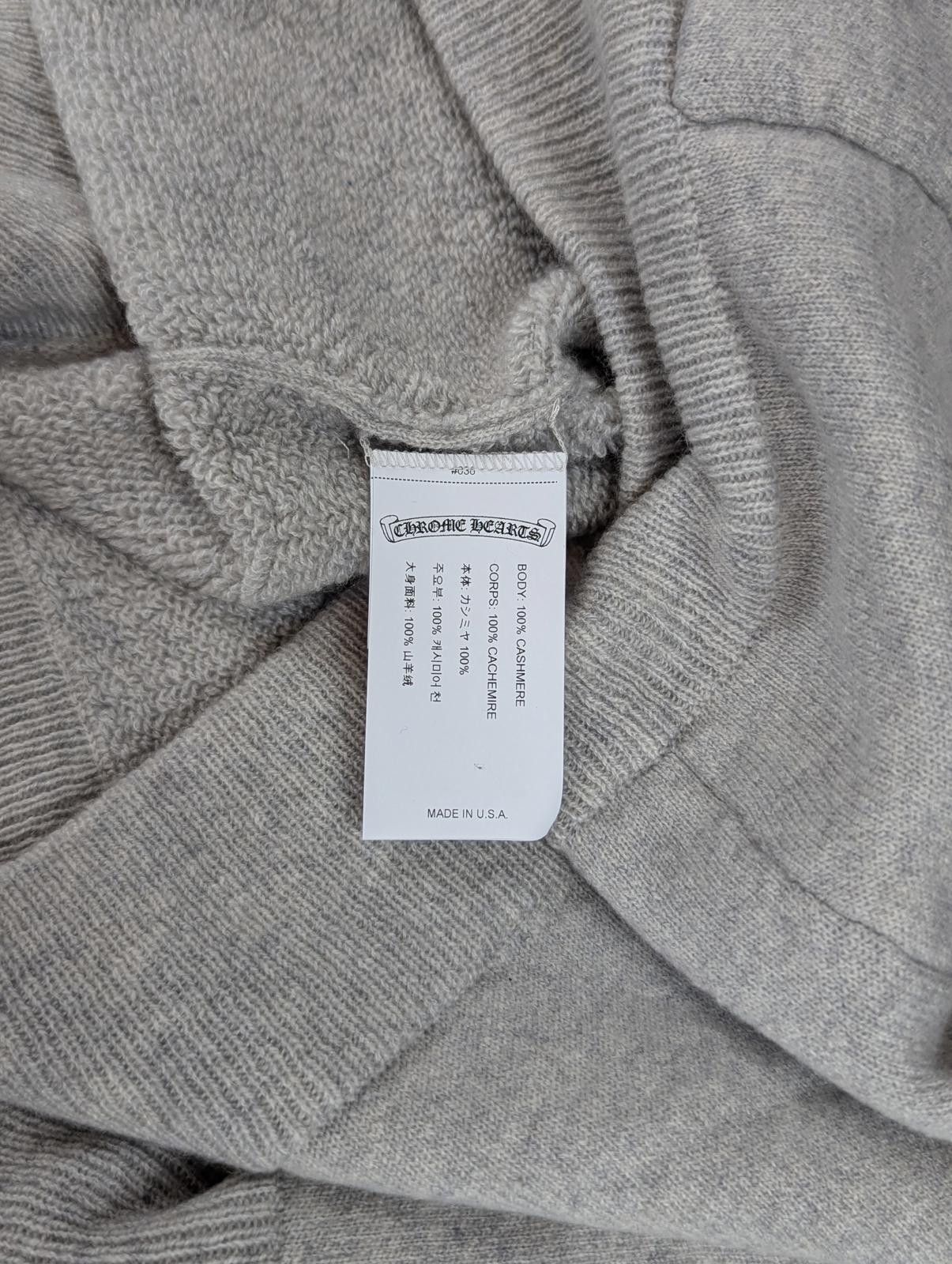 Chrome Hearts Chrome Hearts Life Sentence Cashmere Hoodie in Grey - Large Size US L / EU 52-54 / 3 - 6 Thumbnail