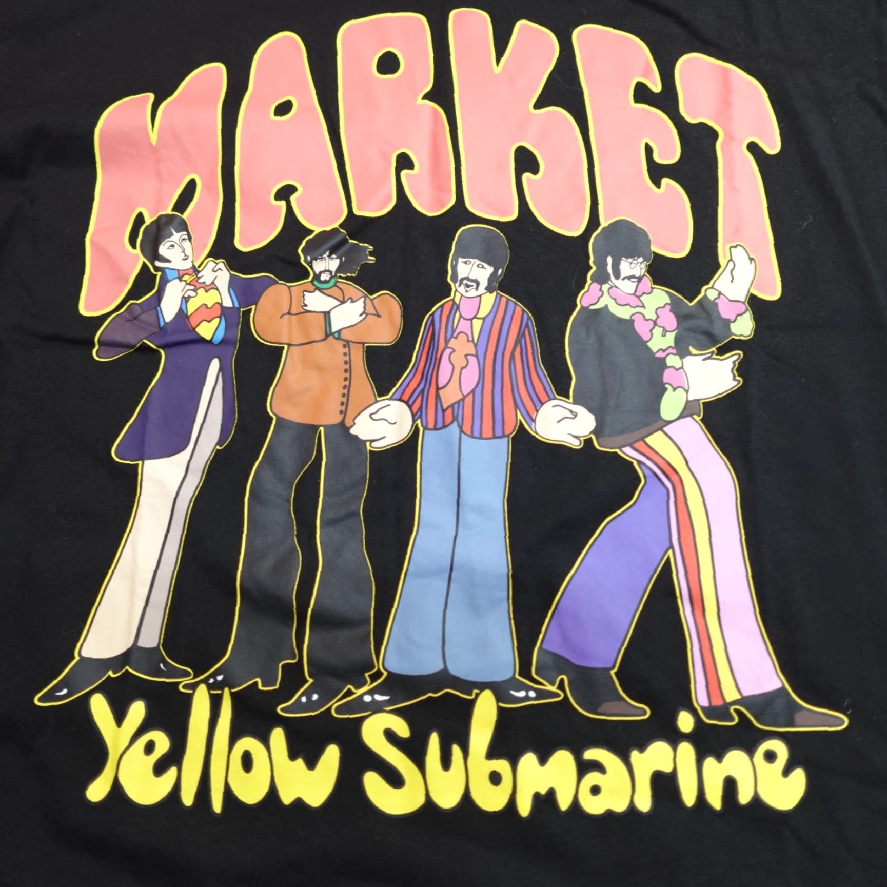 Market VINTAGE Market Shirt Large Black The Beatles Yellow Submarine Official NEW Size US L / EU 52-54 / 3 - 2 Thumbnail
