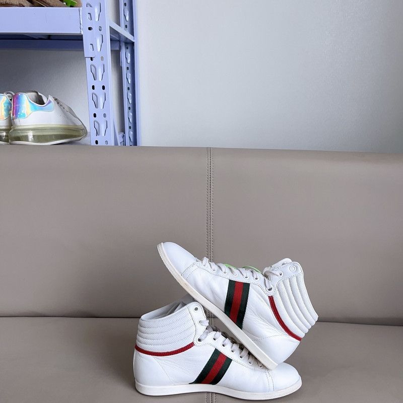 Gucci Gucci High-Top Sneakers in White -2508 Size US 5.5 / EU 38 - 5 Thumbnail
