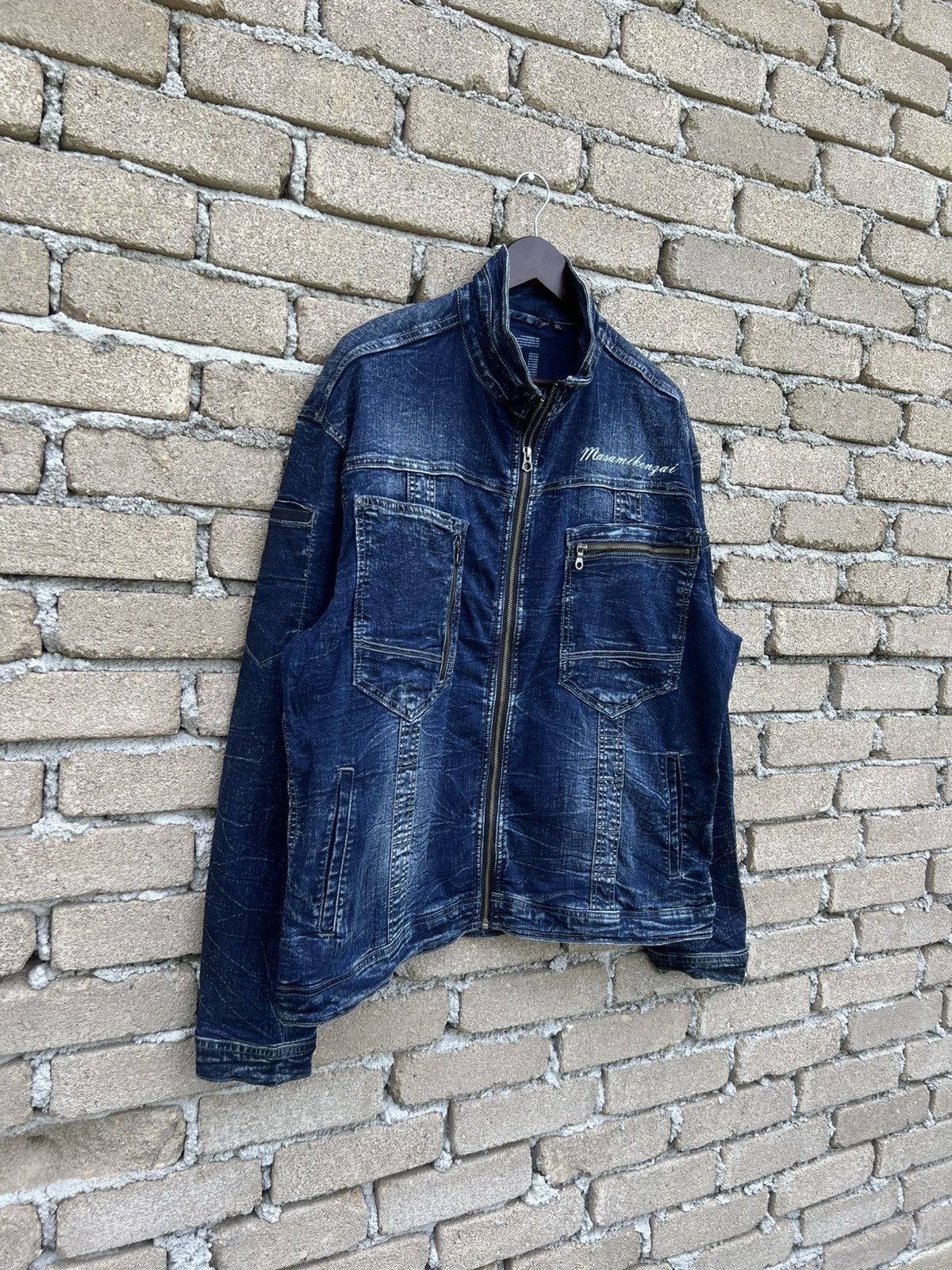 Japanese Brand Grancisco Masamikenzai Workwear Style Jacket Size US L / EU 52-54 / 3 - 3 Thumbnail