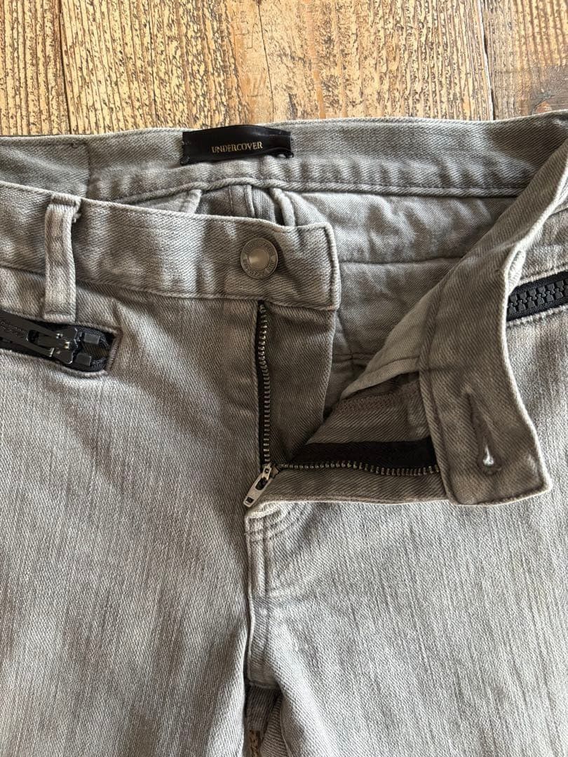 Undercover UNDERCOVER RIPPED KNEE ZIPPER DENIM PANTS 2 Size US 28 / EU 44 - 4 Thumbnail