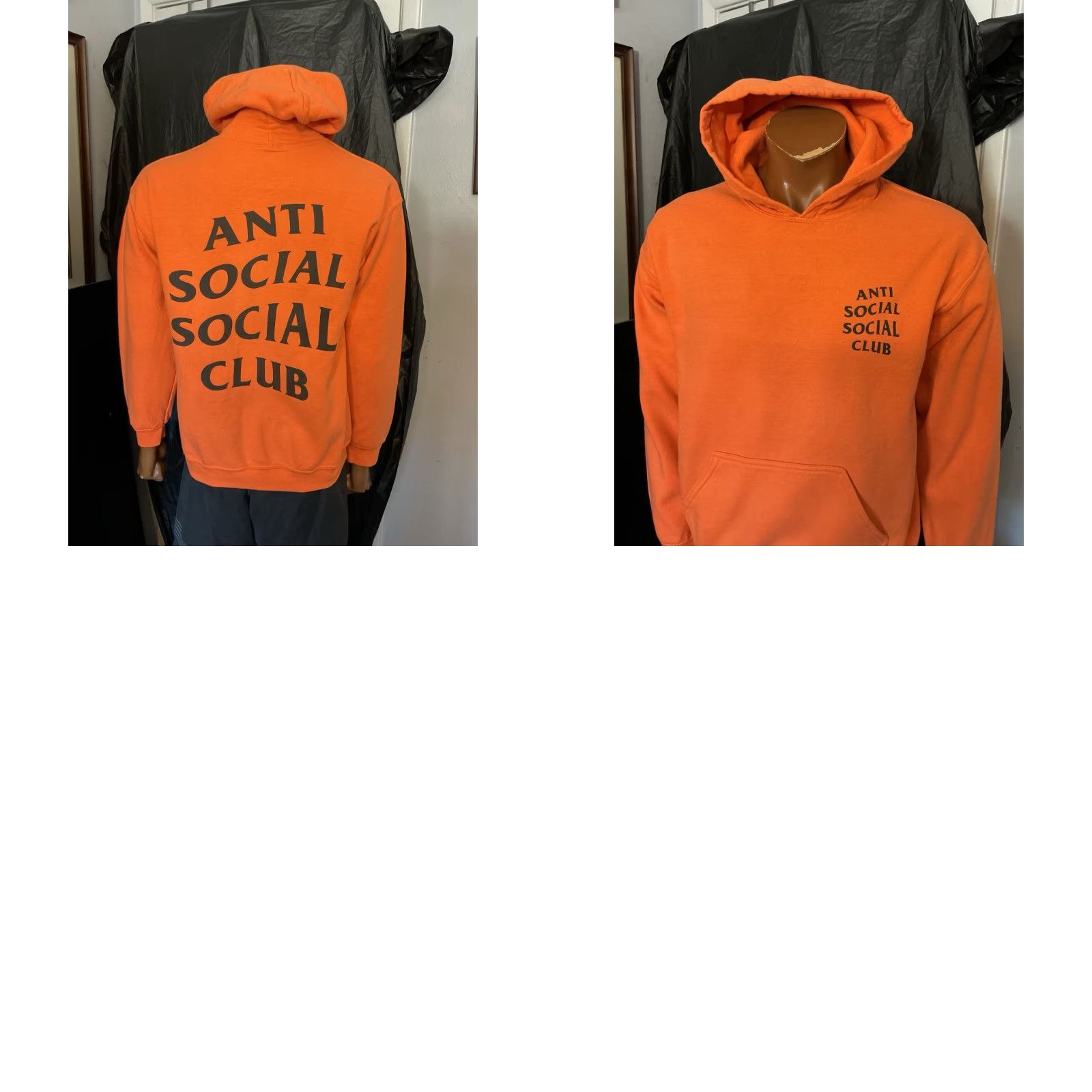 Anti Social Social Club **ANTI SOCIAL SOCIAL CLUB MEN'S ORANGE MEDIUM HOODIE** User: New title: **ANTI SOCIAL SOCIAL CLUB MEN'S ORANGE FLEECE HOODIE MEDIUM** Size US M / EU 48-50 / 2 - 9 Thumbnail