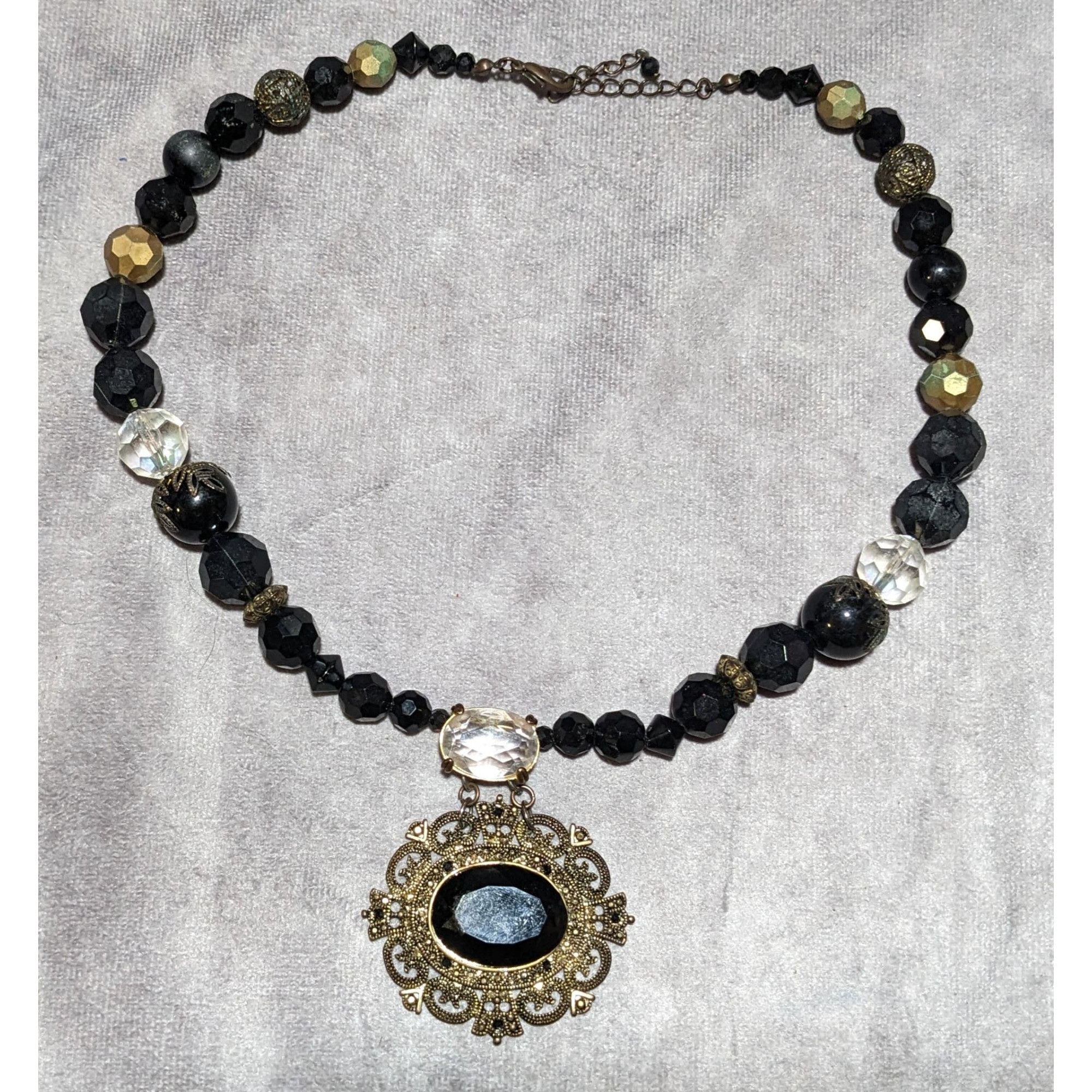 Other Upcycled Vintage Victorian Gemmed Necklace Size ONE SIZE - 12 Thumbnail