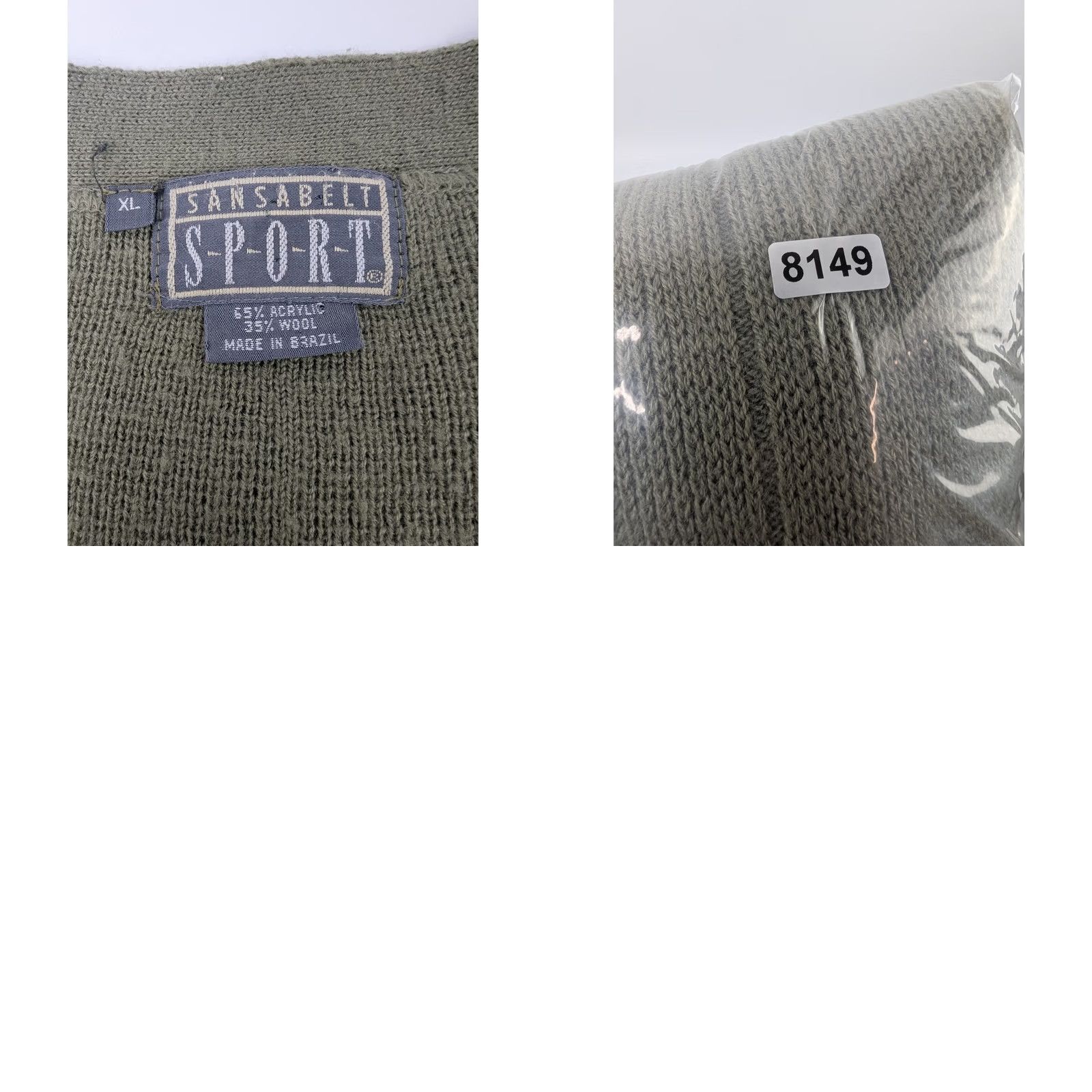 Vintage VINTAGE Sansabelt Sport Cardigan Sweater Mens XL Green Geometric Knit 80s 90s Grunge Grandpa Size US XL / EU 56 / 4 - 8 Thumbnail