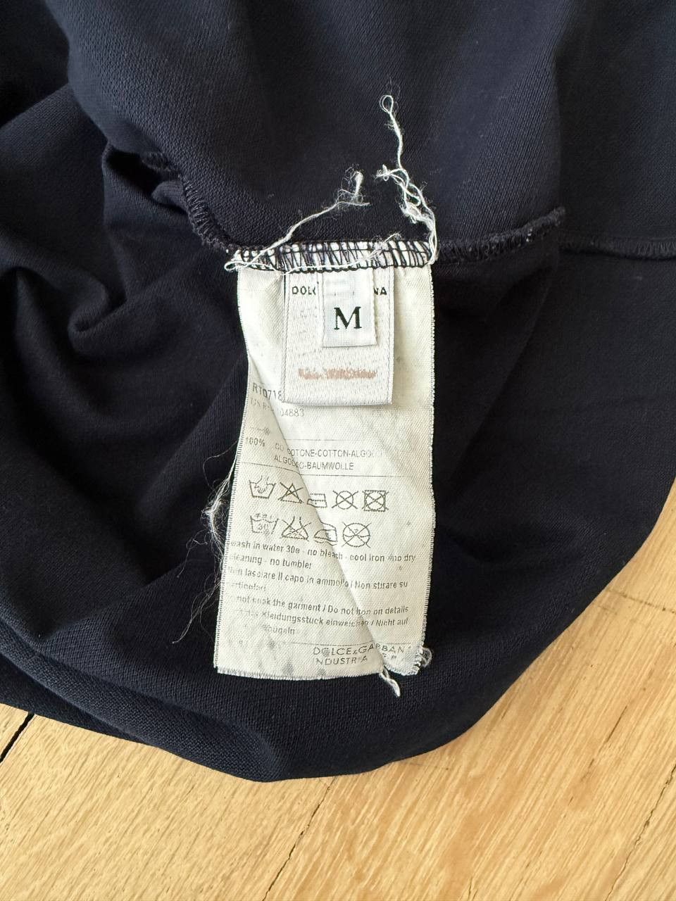 Dolce & Gabbana Dolce & Gabbana Navy V-Neck Polo Shirt Size M / US 6-8 / IT 42-44 - 5 Thumbnail
