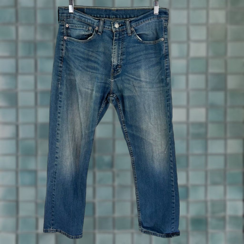 Levi's Levi's Jeans Mens 34X29 Blue Denim Regular Fit 5-Pocket Button Size US 34 / EU 50 - 1 Thumbnail