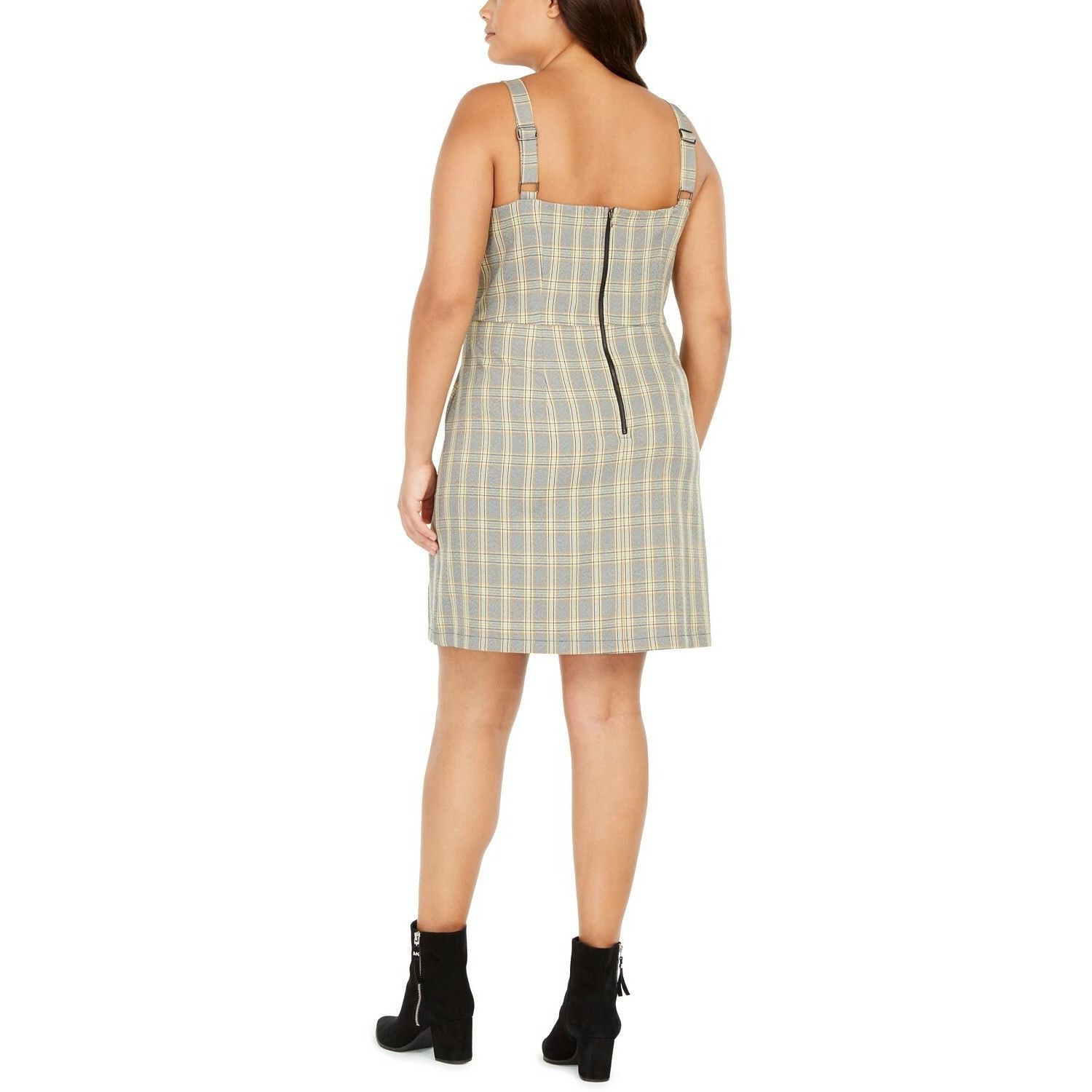 Other Be Bop Trendy Plus Size Plaid Jumper Dress, 2X, Size ONE SIZE - 3 Thumbnail