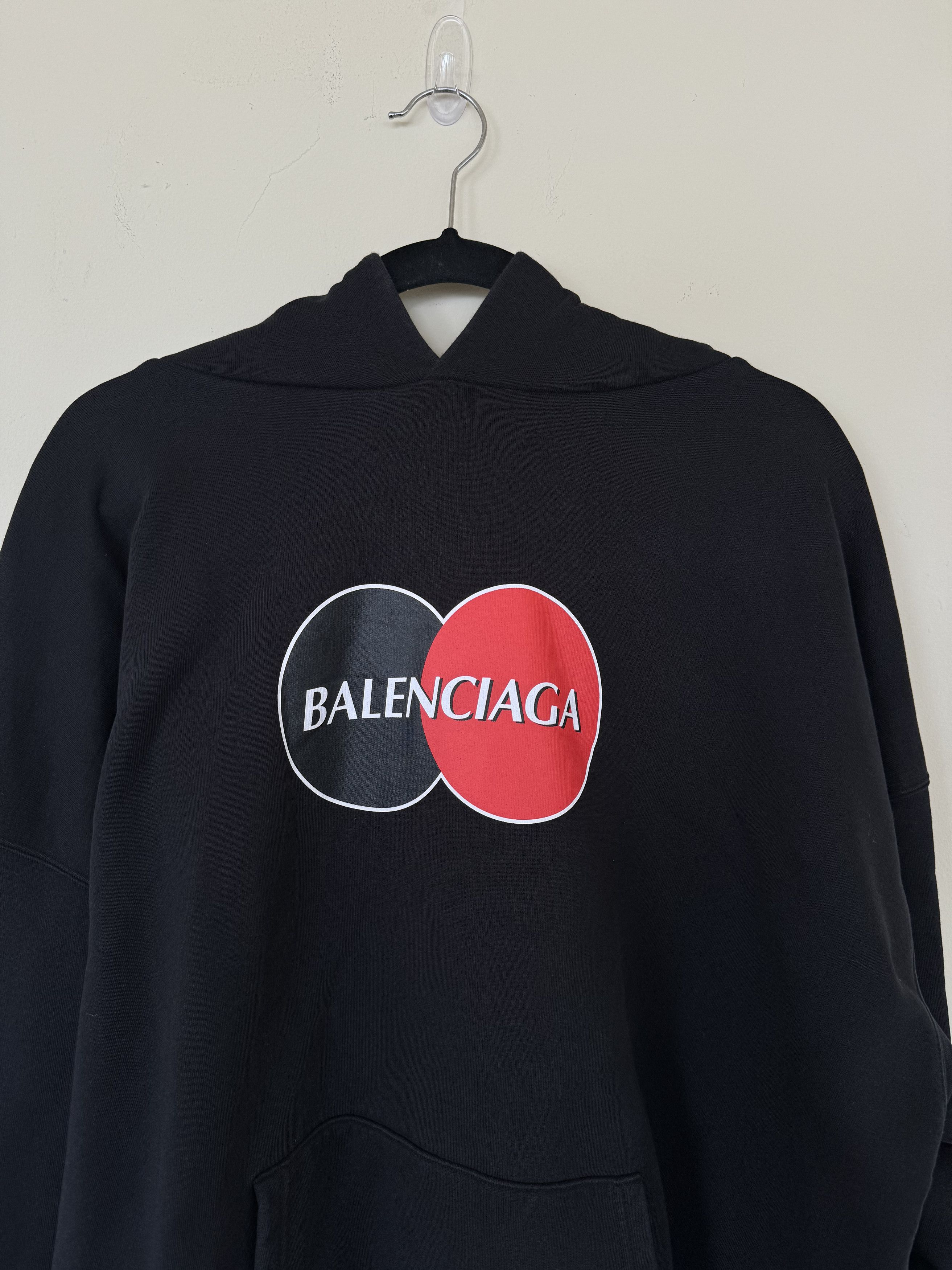 Balenciaga BALENCIAGA MASTERCARD HOODIE Size US XL / EU 56 / 4 - 2 Thumbnail