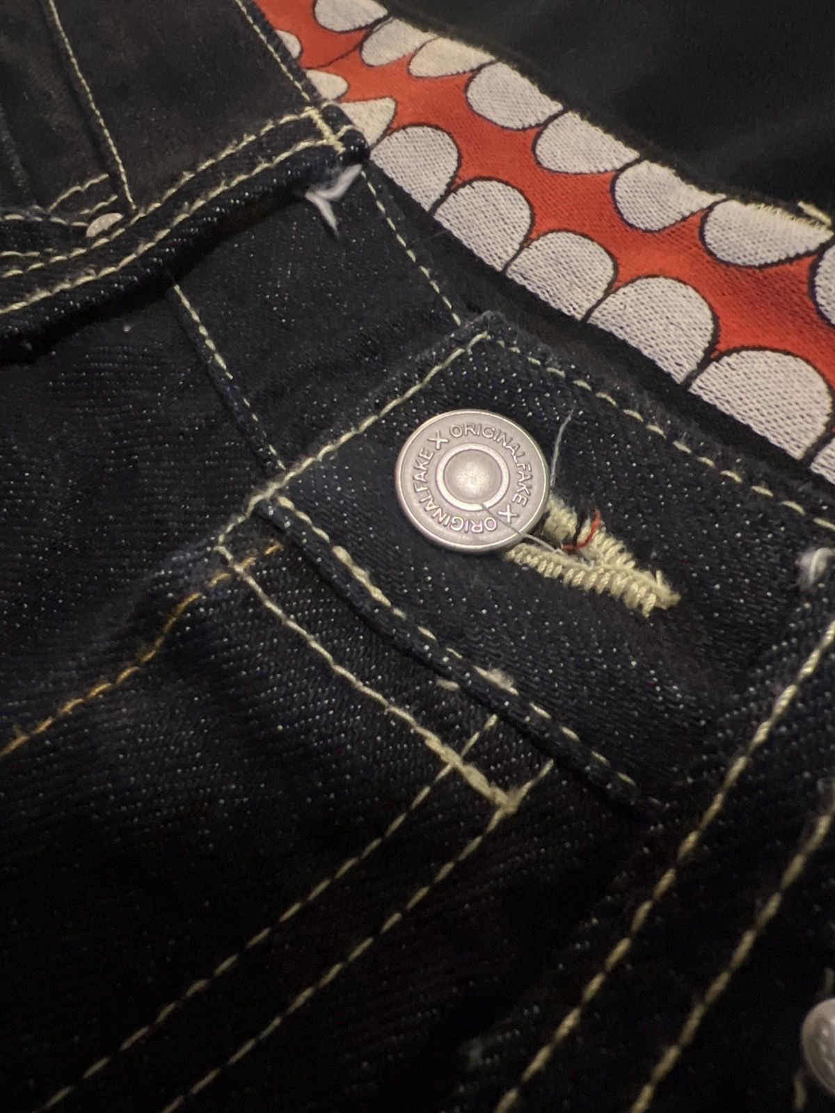 Original Fake Ss10 Chomper Denim Size US 31 - 14 Thumbnail