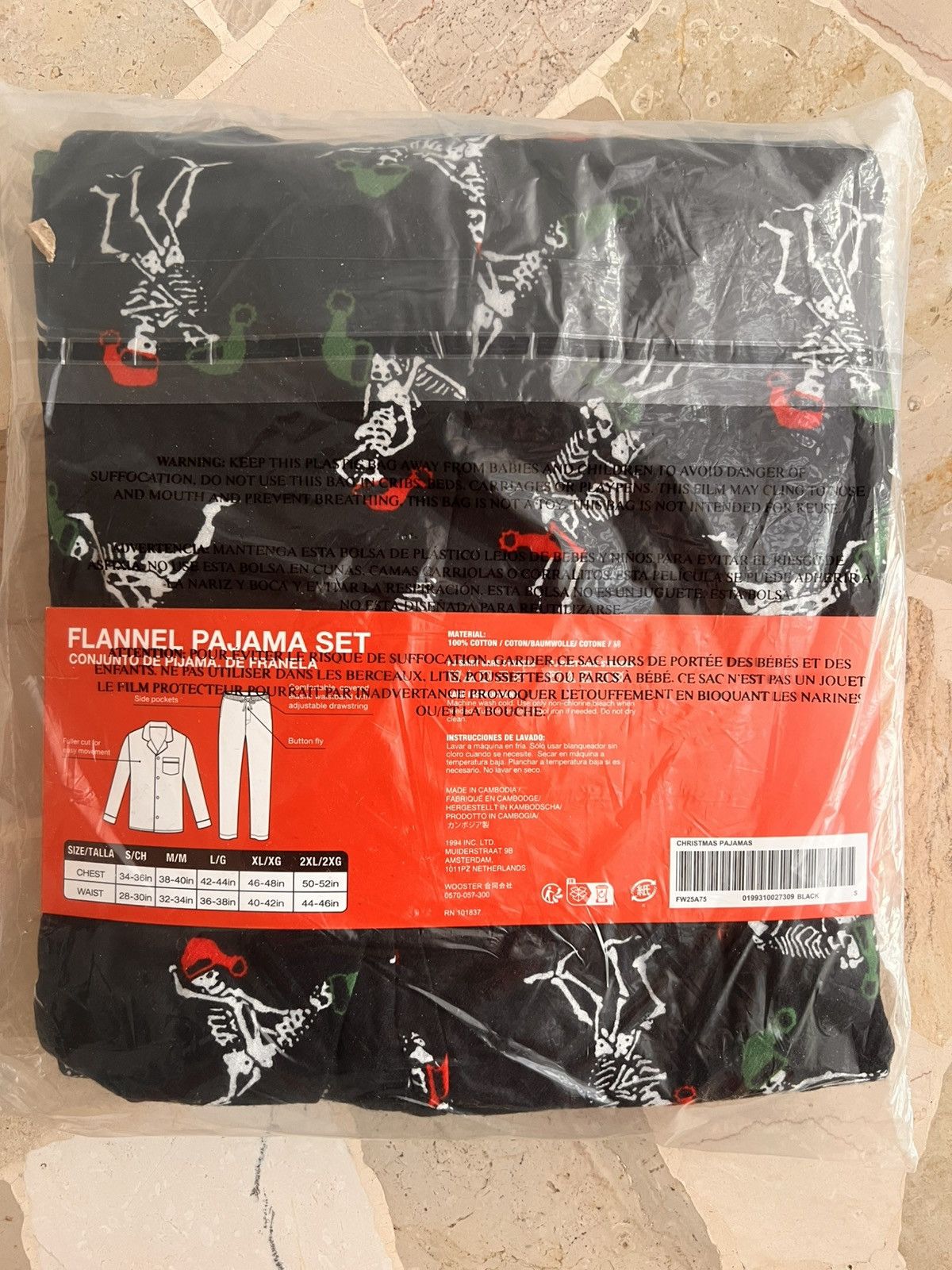 Supreme S - Supreme Holiday Pajama Set Black FW25 flannel shirt pant Size ONE SIZE - 5 Thumbnail