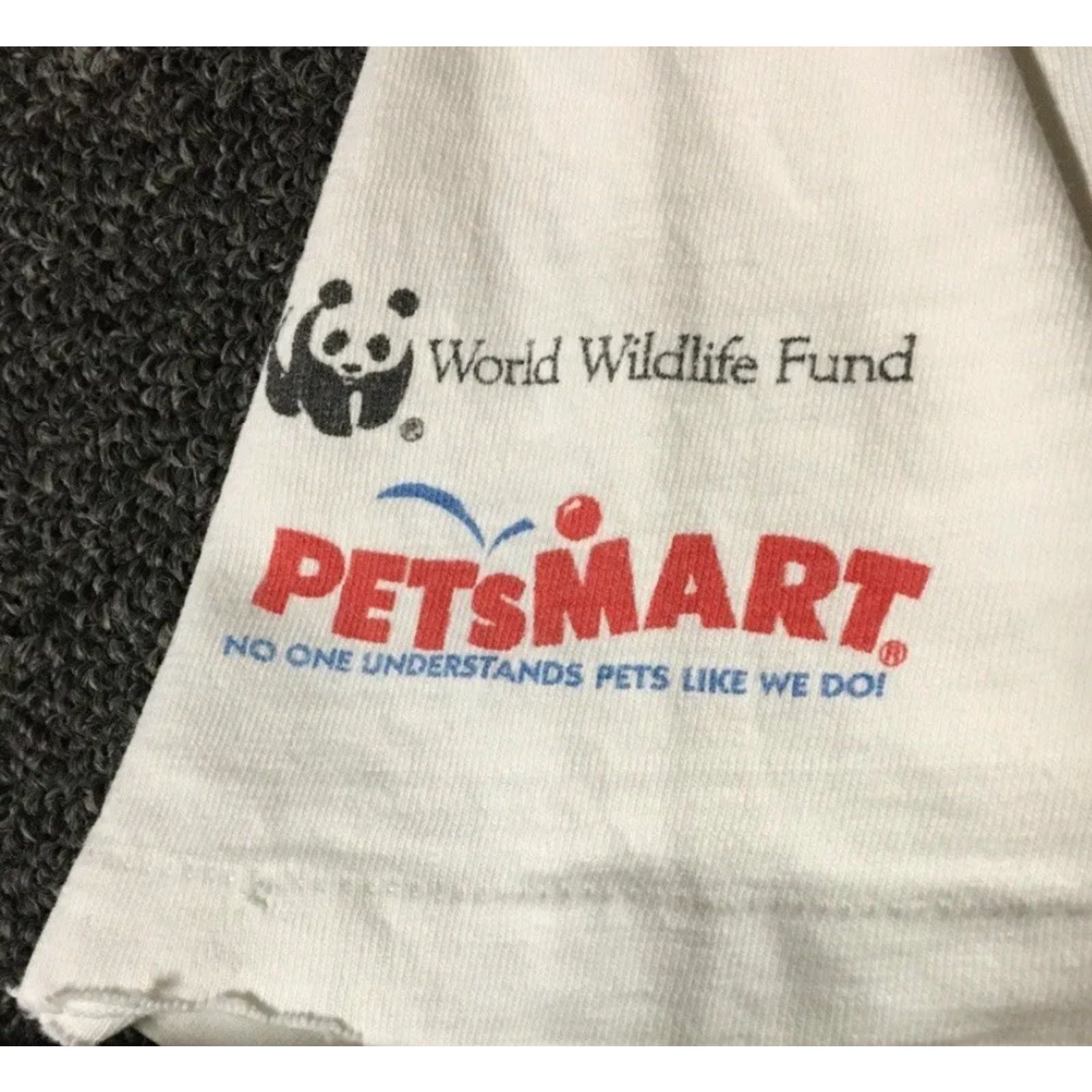 Vintage VINTAGE 90s Project For The Preservation Of Animals T-Shirt M White Distressed Grunge Hip Hop Pet Mascots Mens Size US M / EU 48-50 / 2 - 3 Thumbnail
