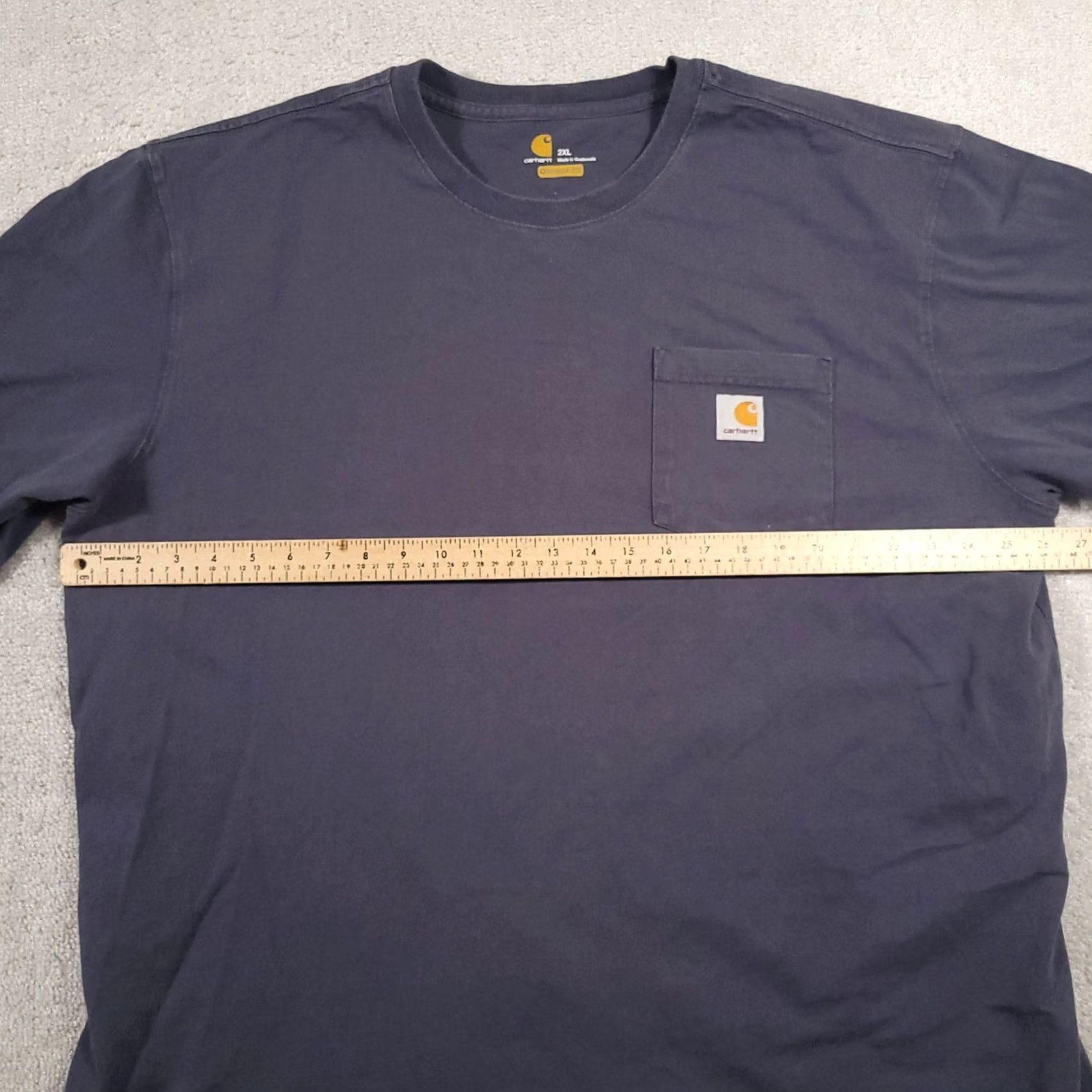 Carhartt Carhartt Workwear T-Shirt Mens 2XL Gray Original Fit Short Sleeve Pocket Size US XXL / EU 58 / 5 - 6 Thumbnail