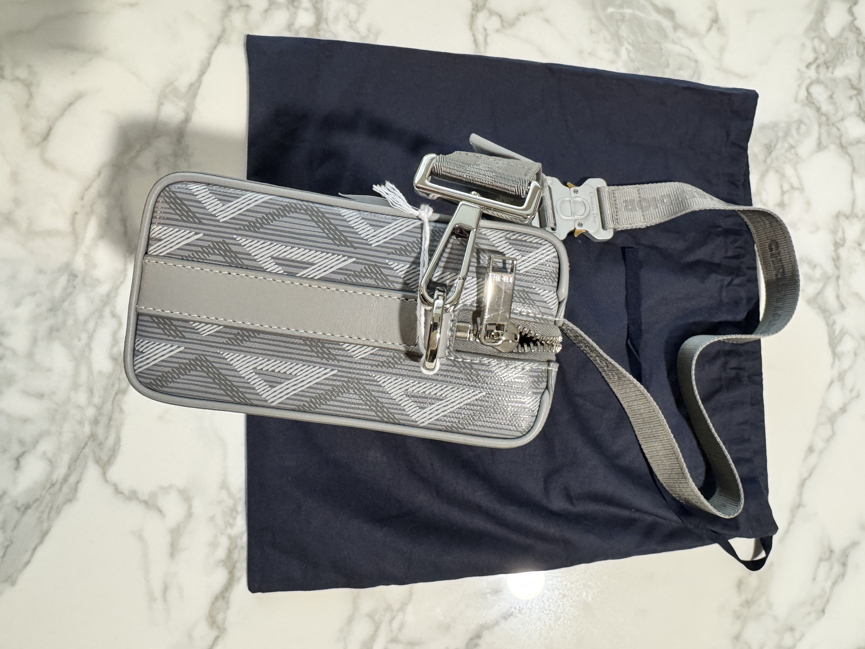 Dior Lingot pouch saddle diamond canvas Size ONE SIZE - 3 Thumbnail