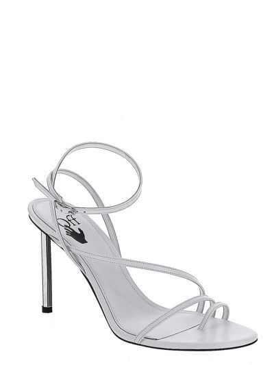 Off-White o1gr1nt0125 Nappa High Allen Multi Sandals in White Size US 10 / IT 40 - 2 Thumbnail