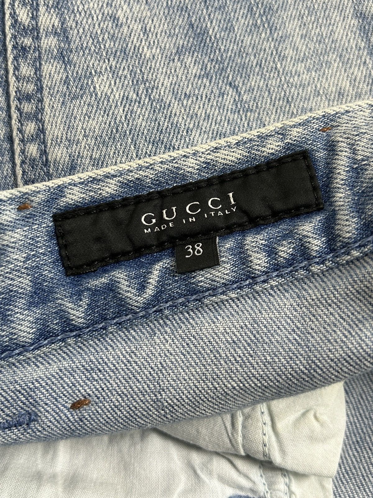 Gucci Gucci 60’s Skinny Flower Applique Denim Jeans Size 26" / US 2 / IT 38 - 12 Thumbnail