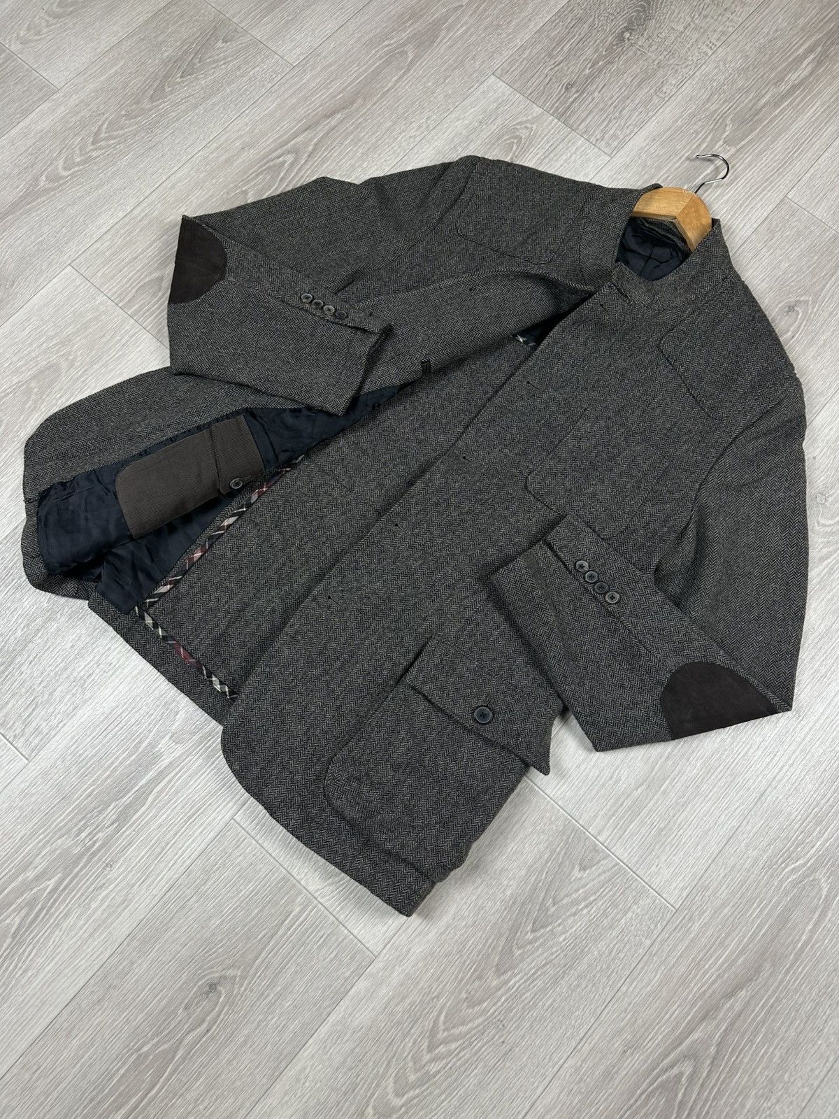 Massimo Dutti Massimo Dutti Grey Wool Blazer Jacket Size US M / EU 48-50 / 2 - 7 Thumbnail
