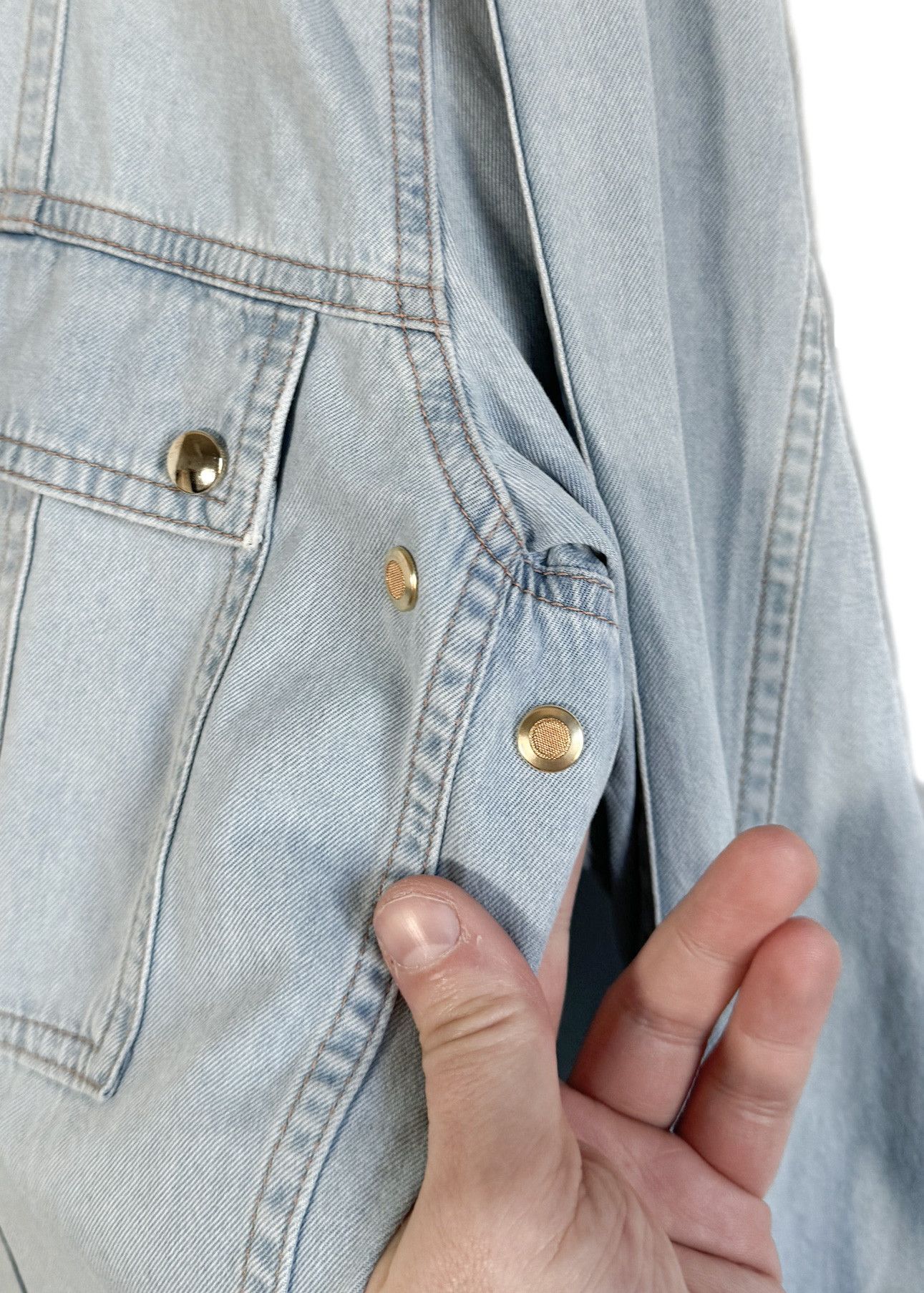 Balmain Balmain Mao Collar Denim Shirt Size US XXL / EU 58 / 5 - 4 Thumbnail