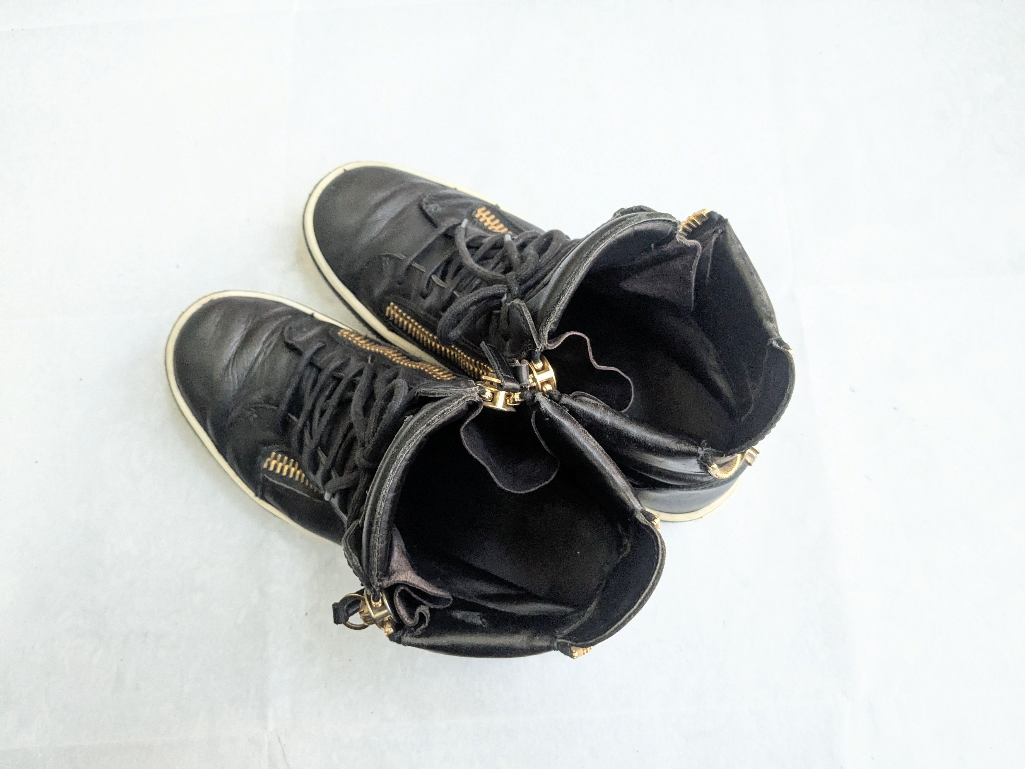 Giuseppe Zanotti Giuseppe Zanotti High Tops Black 10 43 High Top Leather Size US 10 / EU 43 - 12 Thumbnail