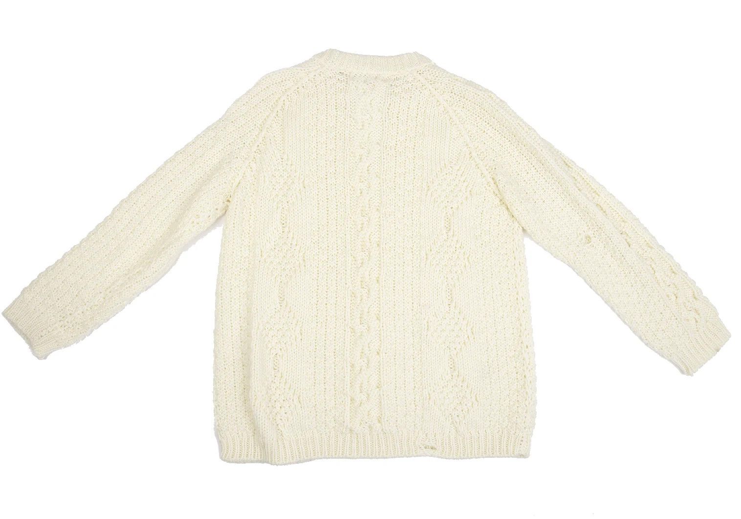 Maison Margiela Chunky Cable Knit Sweater in Cream, Size S Size US S / EU 44-46 / 1 - 11 Thumbnail
