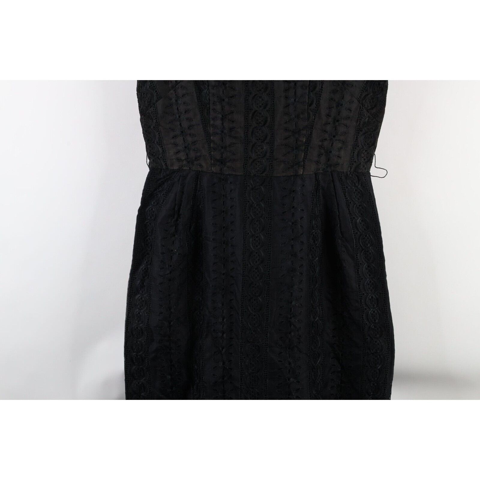 Vintage Vintage 50s 60s Rockabilly Distressed Lace Flower Dress Size XL / US 12-14 / IT 48-50 - 3 Thumbnail