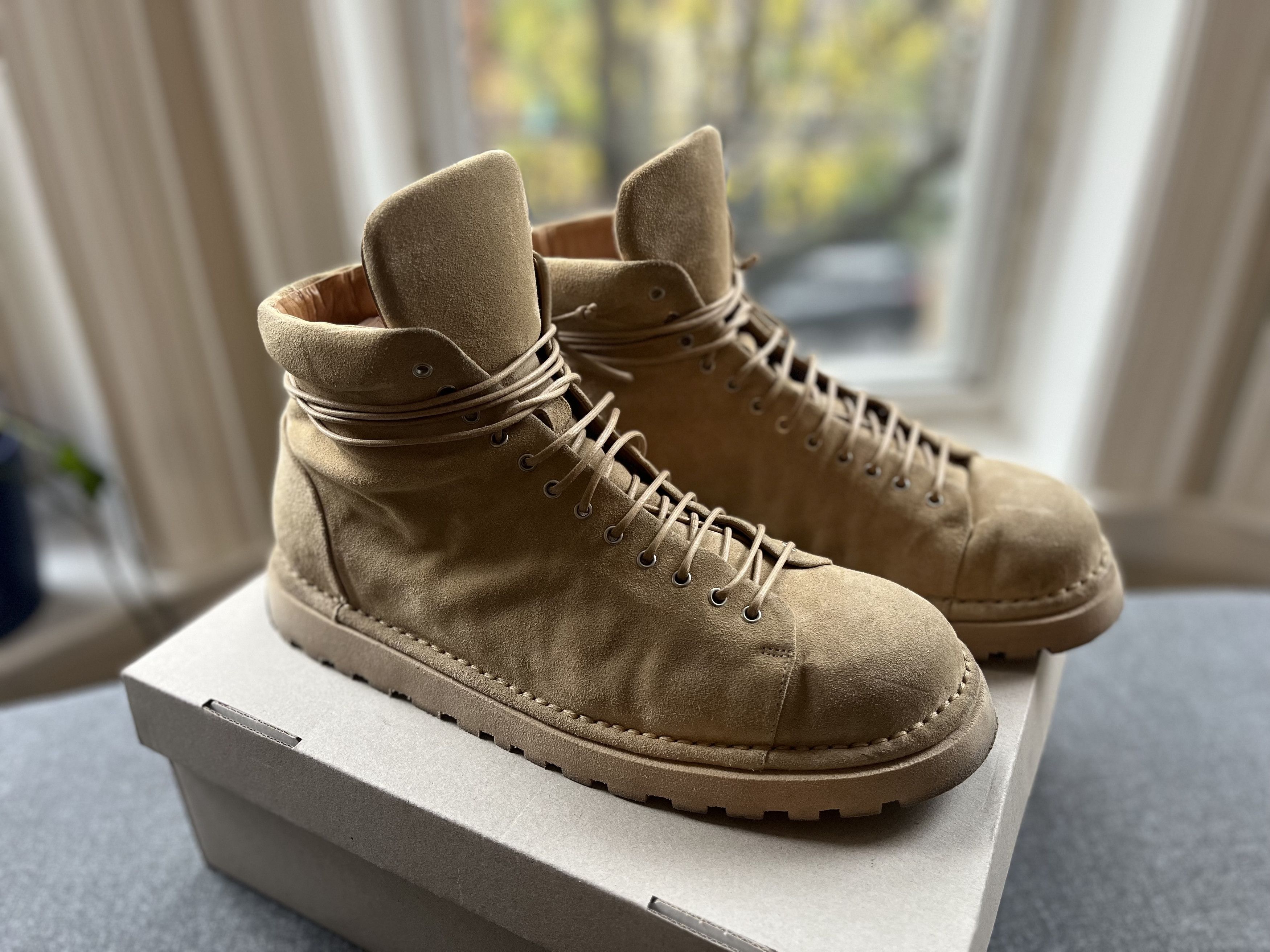 Marsell Beige Suede Leather Lace-Up Men\'s Boots Men main image 3