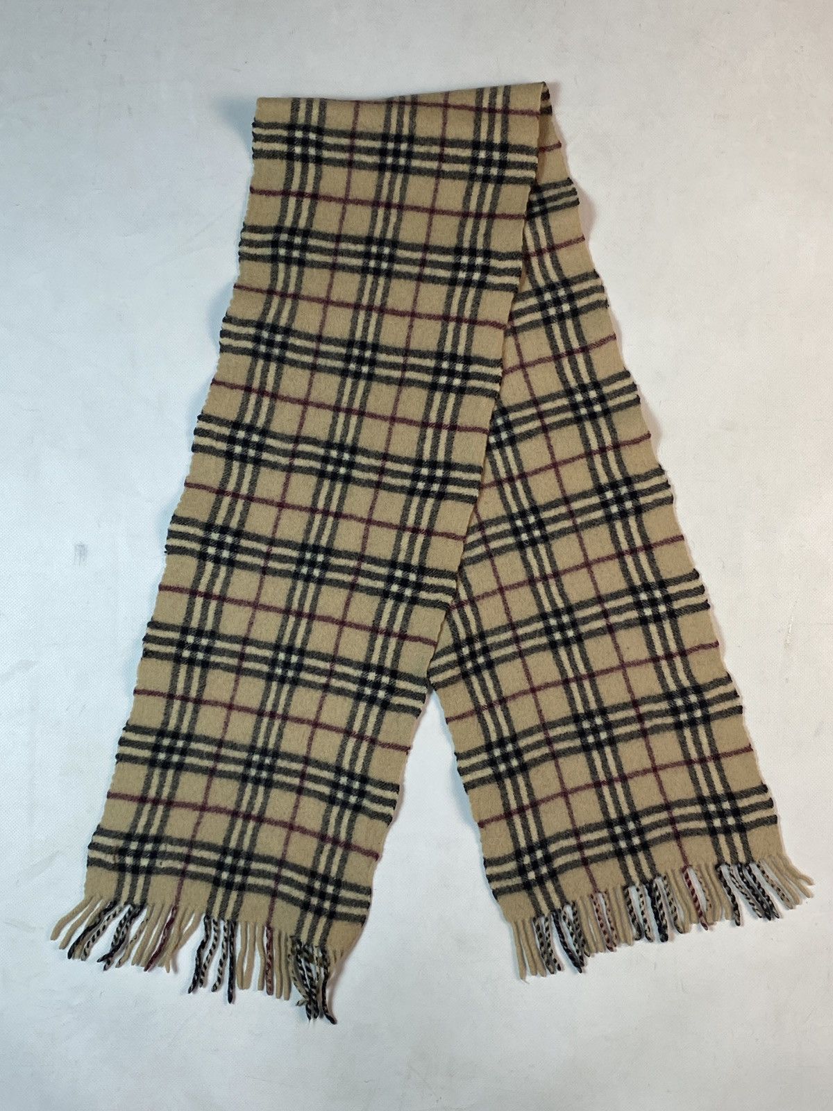 Burberry Vintage Burberry Lambswool Scarf Size ONE SIZE - 3 Thumbnail