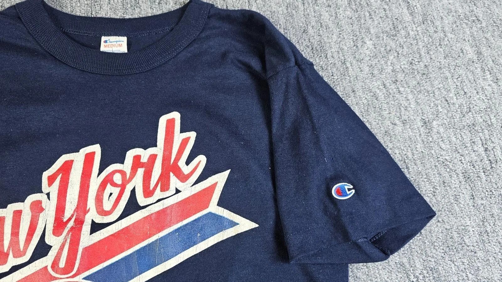 Champion Champion Yankees 1988 T-Shirt Single Stitch USA Navy Blue M Size US M / EU 48-50 / 2 - 8 Thumbnail