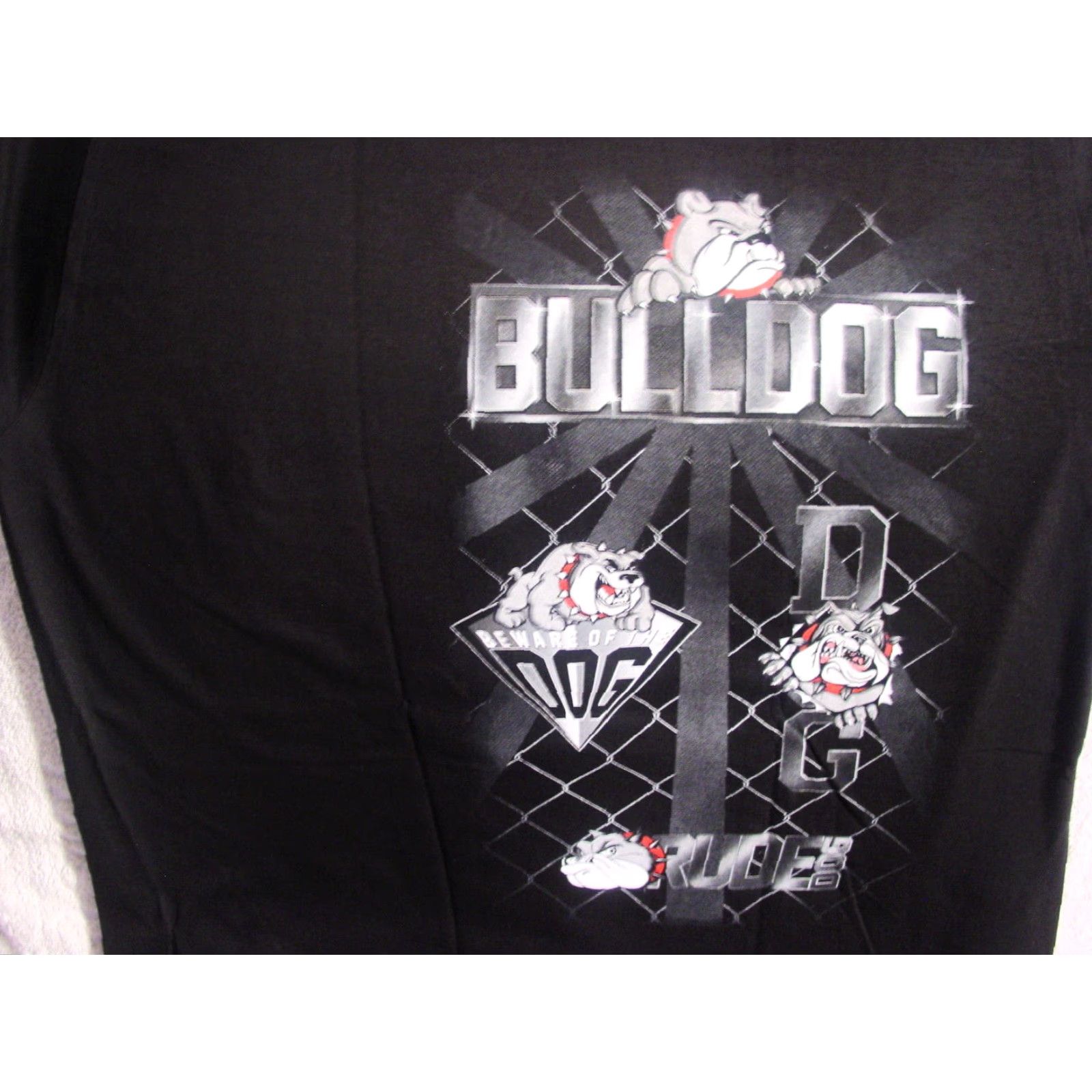 Vintage BULLDOG Graphic T-Shirt Men Medium Black 100% Cotton Short Sleeve Size US M / EU 48-50 / 2 - 4 Thumbnail