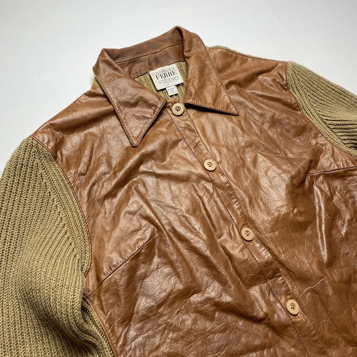 Gianfranco Ferre Leather Vintage Jacket