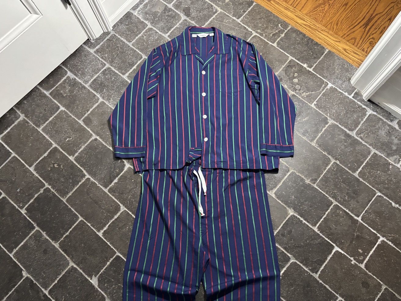 Christian Dior Monsieur Vintage Christian Dior Pyjamas Matching Set Sleep Striped 90 Size US 36 / EU 52 - 17 Thumbnail