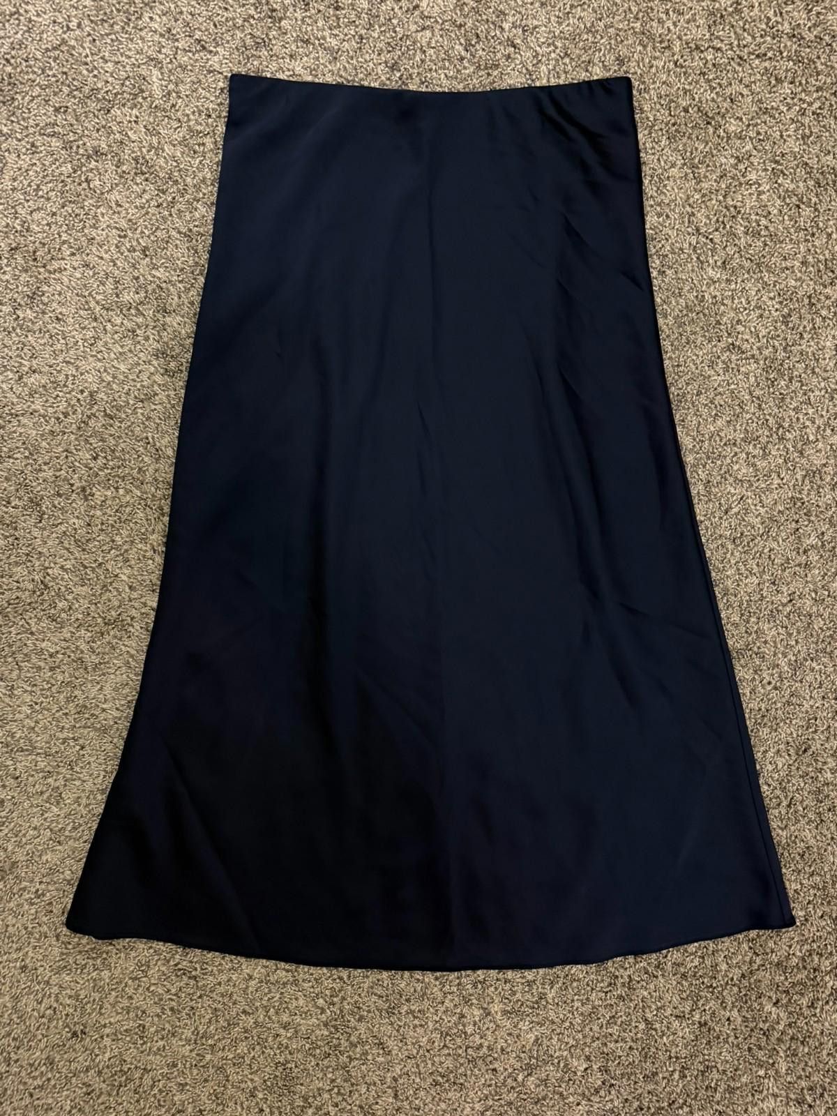J.Crew J.CREW Midi Skirt in Dark Blue (X-SMALL) Size 26" / US 2 / IT 38 - 3 Thumbnail