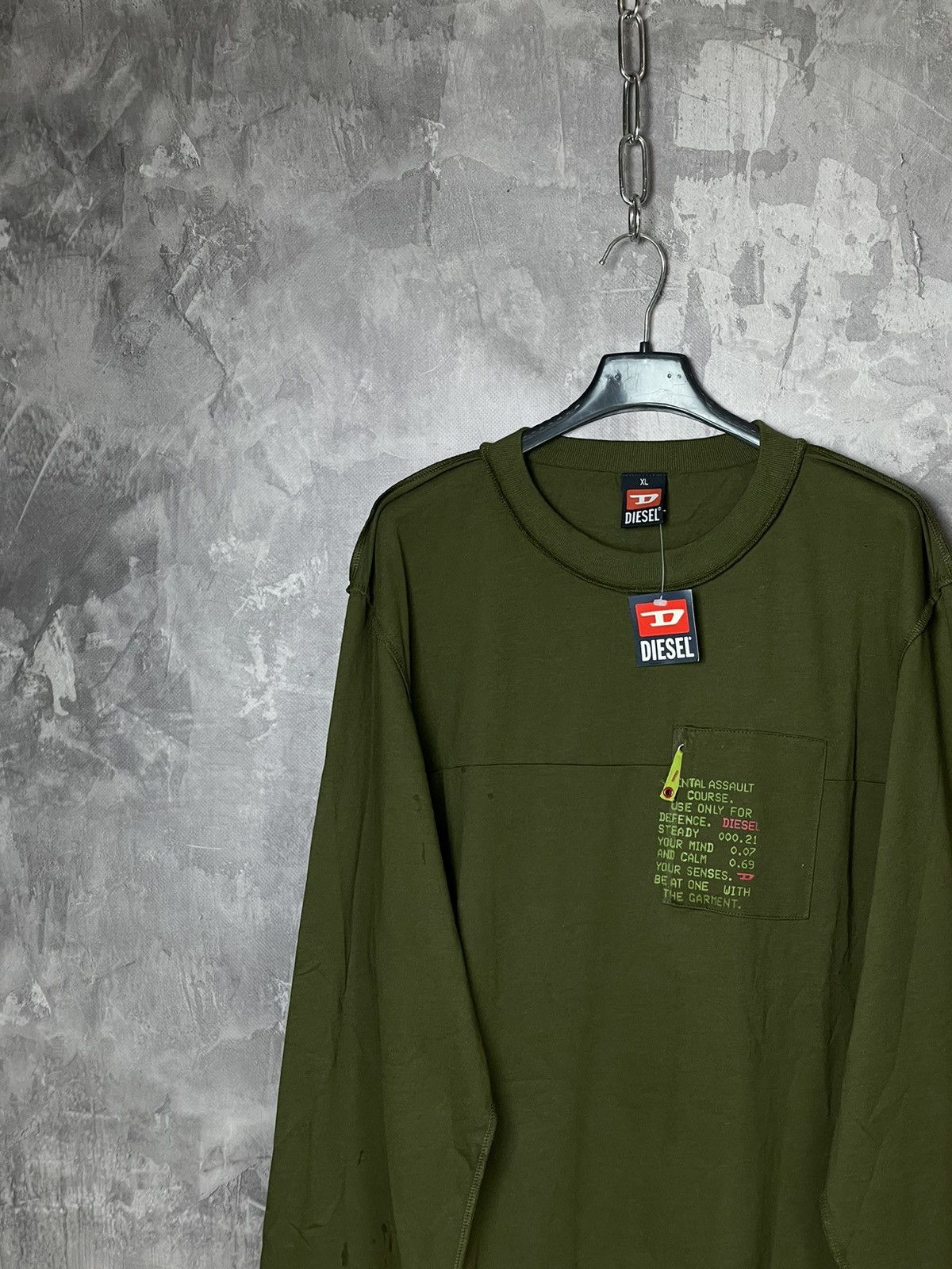 Diesel × Japanese Brand Vintage 90s Diesel Japan Style Rare Retro Long Sleeve Hype Size US XL / EU 56 / 4 - 3 Thumbnail