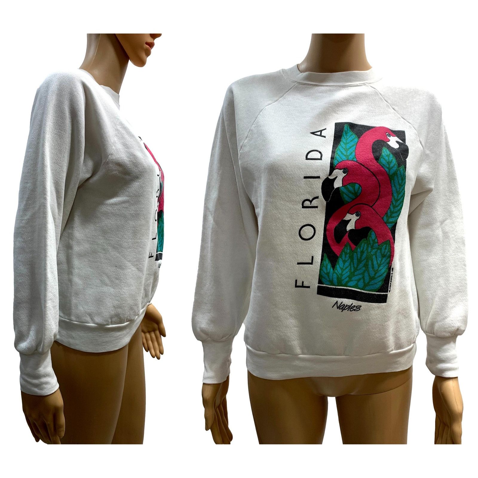 Vintage Vintage 1986 Florida Souvenir Flamingo Sweatshirt Size S / US 4 / IT 40 - 6 Thumbnail