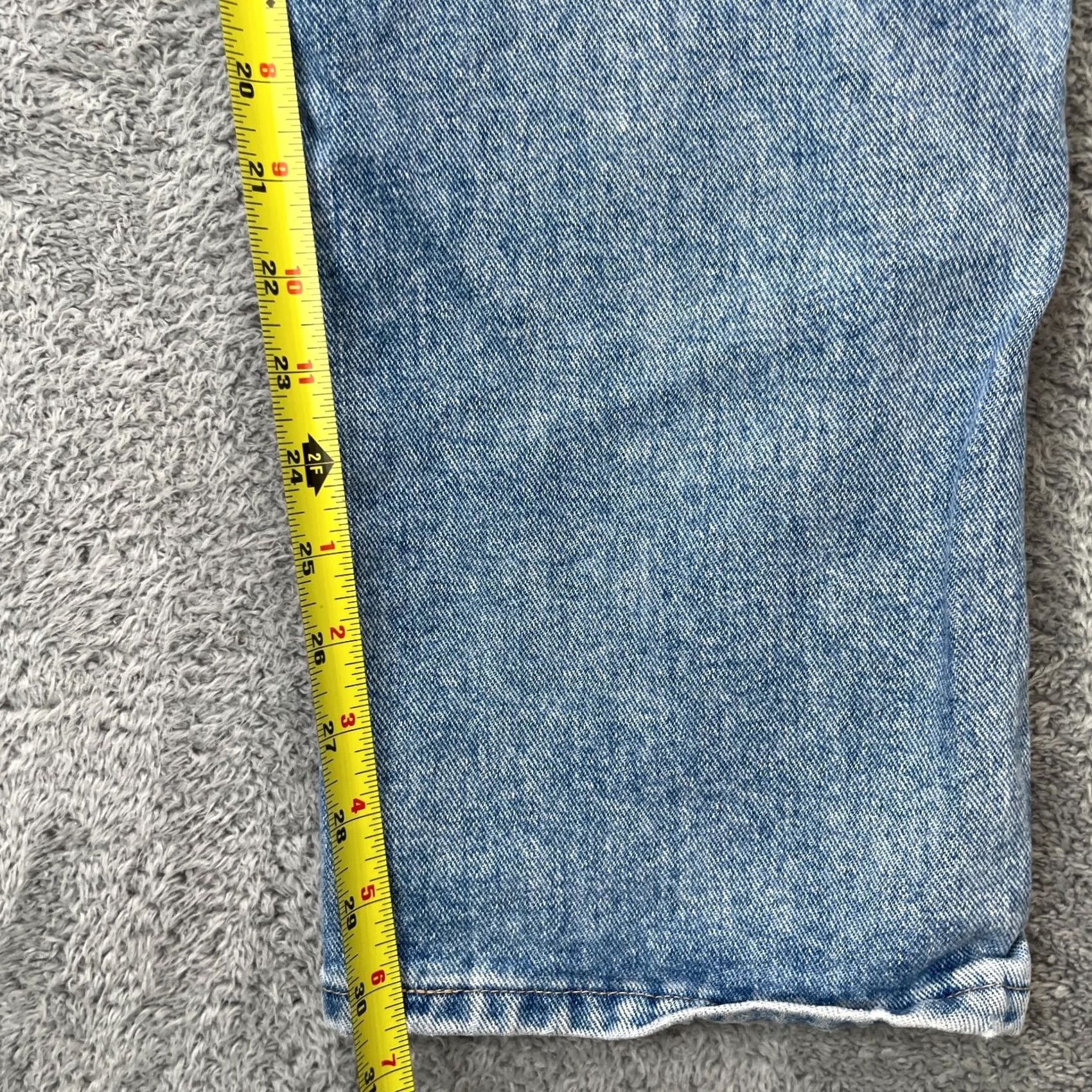 Wrangler Wrangler Jeans Mens 36x32 Blue Tapered Leg Original Fit Rise High Cowboy Cut Jeans Regular 5-Pocket Denim Cotton Wrangler Cowboy Cut Mens Blue 13MWZAW Size US 36 / EU 52 - 7 Thumbnail
