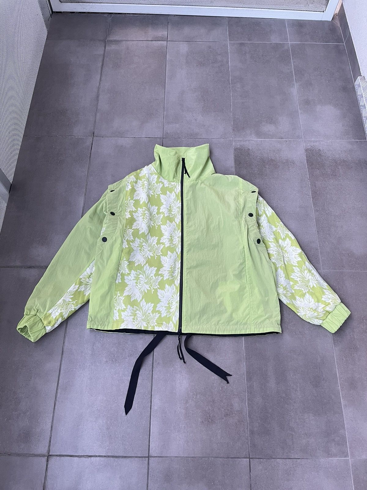 Japanese Brand !DS! AW22 Zsigmond Kassa Acid Green Jacket Coat Size US M / EU 48-50 / 2 - 9 Thumbnail