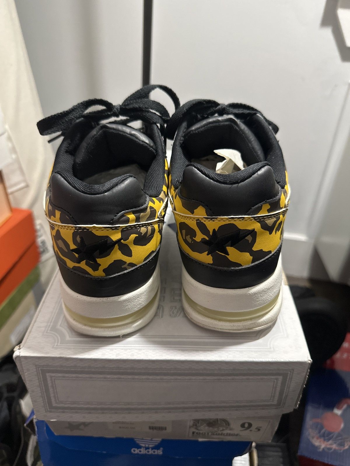 Bape 2014 Bapesta Roadsta Leather Leopard Print Size US 9.5 / EU 42-43 - 3 Thumbnail