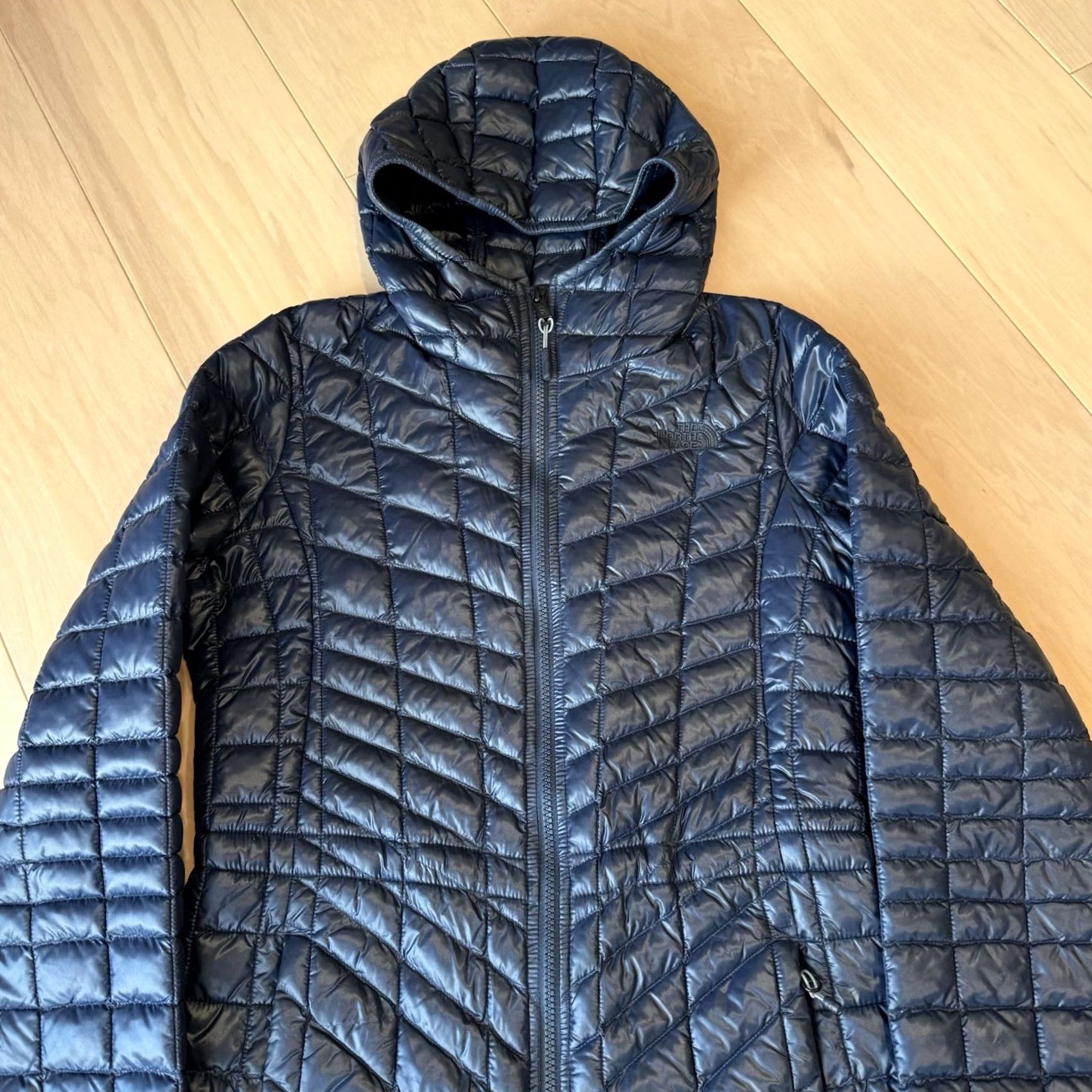 The North Face The North Face Thermoball Parka Jacket S Navy Full Zip Insulated Puffer Outerwear Women Size S / US 4 / IT 40 - 4 Thumbnail