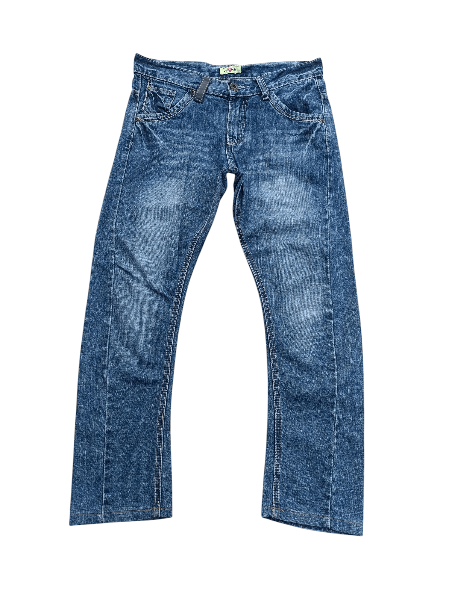 Japanese Brand Japanese Brand Mili Mili Whiskers Faded & Buckle Jeans E231 Size US 32 / EU 48 - 1 Thumbnail