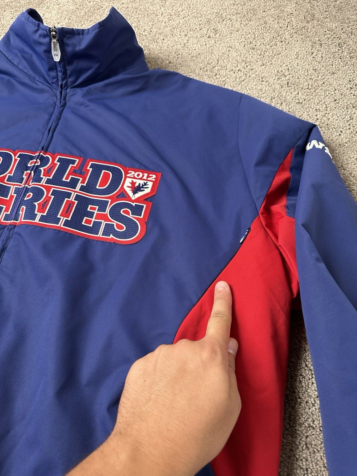 MLB Mens Jacket MLB 2012 World Series Majestic Baseball, Size XL Size US XL / EU 56 / 4 - 5 Thumbnail