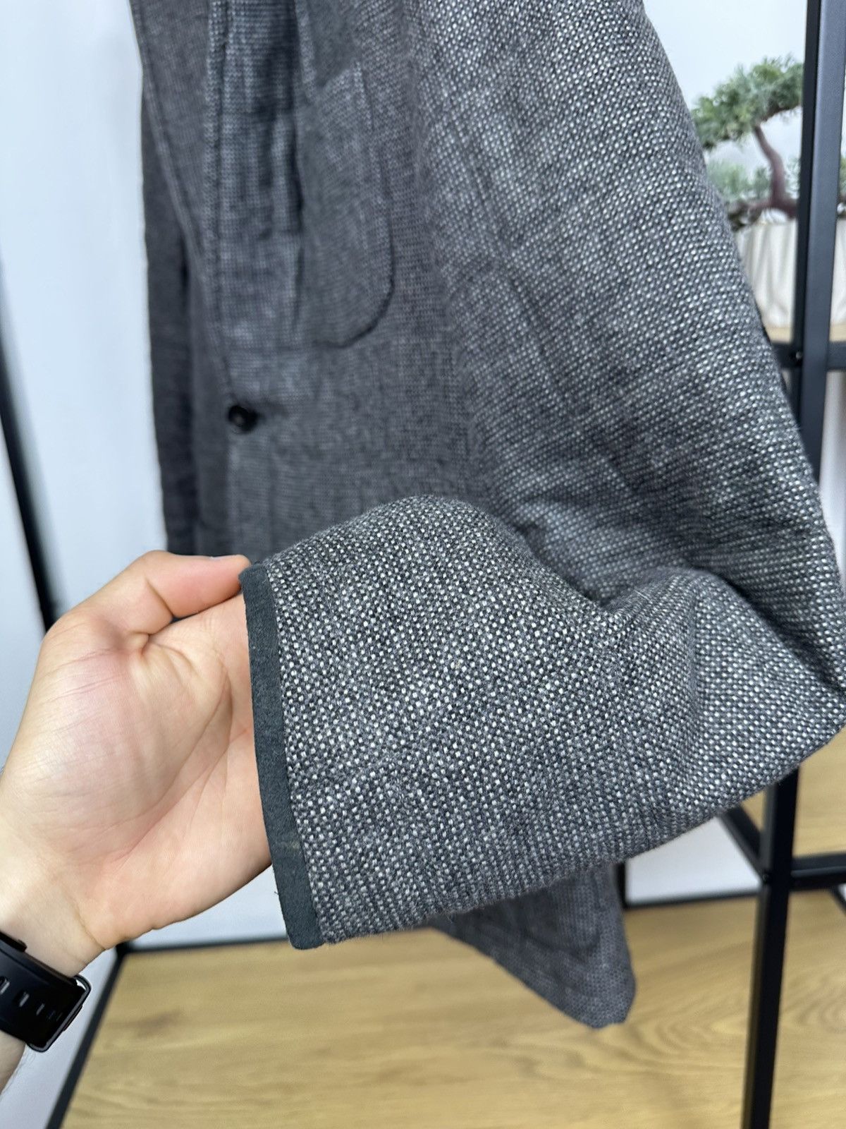 Hugo Boss Hugo Boss Wool Jacket Men’s Blazer Quilted Grey 54 Size Size US L / EU 52-54 / 3 - 13 Thumbnail