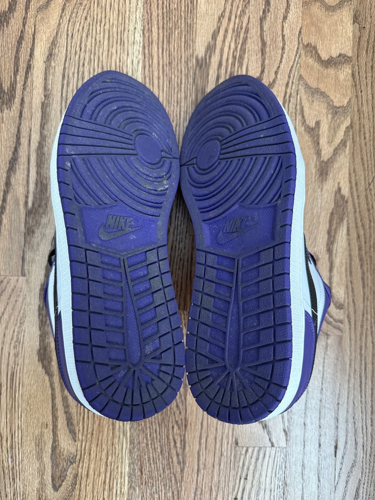 Jordan Brand Air Jordan 1 Low Court Purple White Size US 12 / EU 45 - 6 Thumbnail