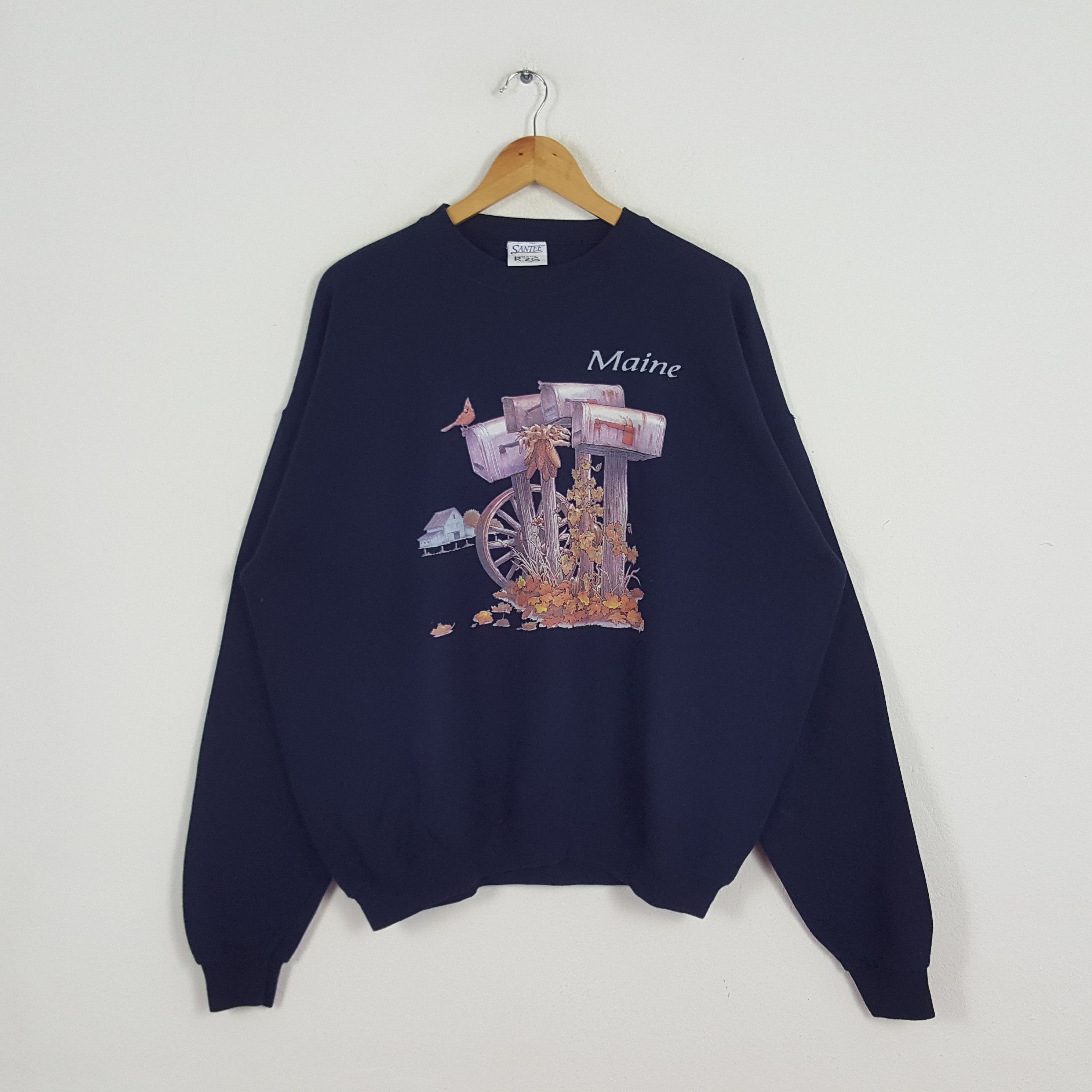 Vintage Vintage Maine American Art Retro Style Sweatshirt Size US XXL / EU 58 / 5 - 1 Thumbnail