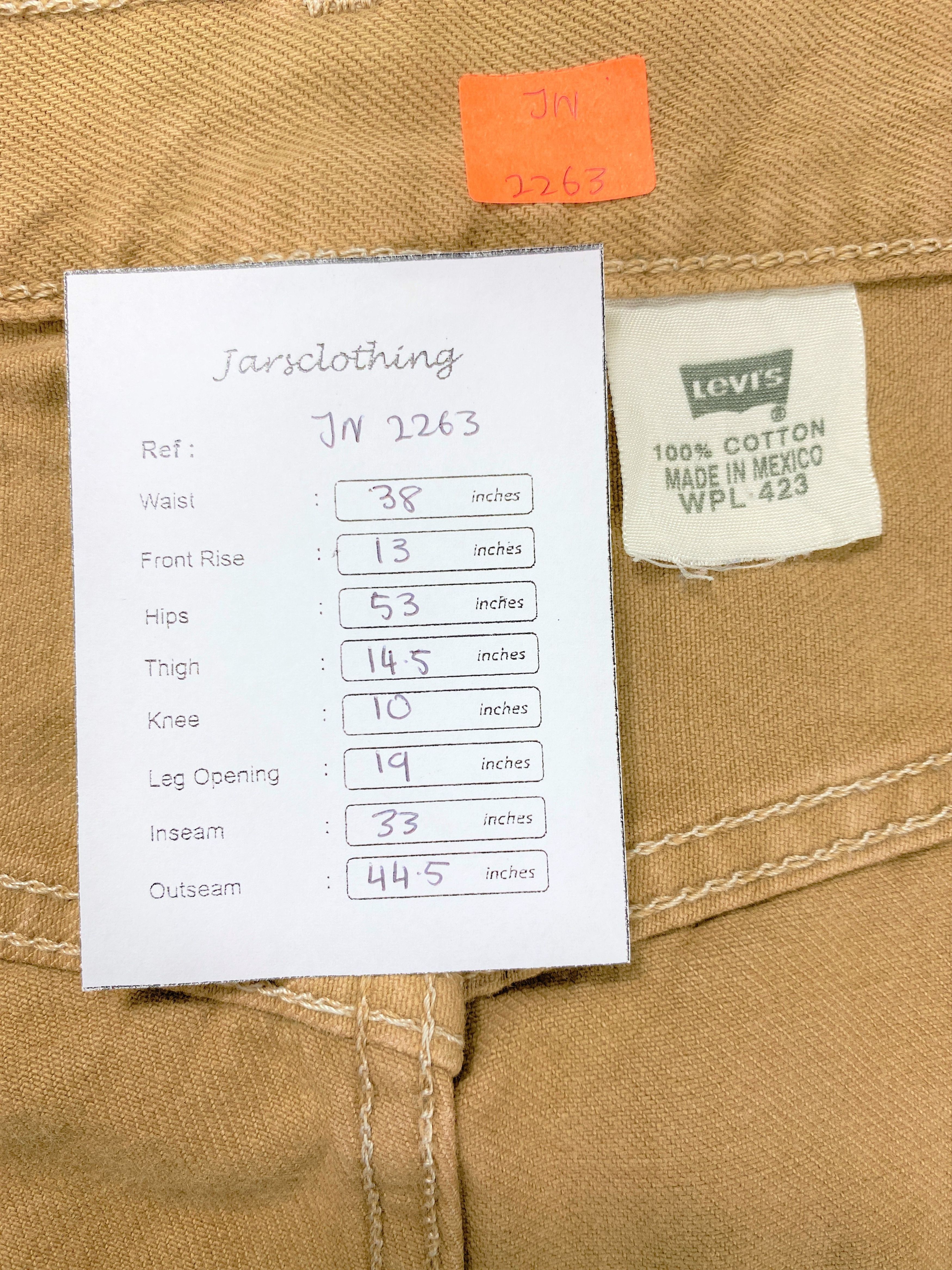 Levi's Brown Vintage Levi's 501 Jeans 38x33 Denim -JN2263 Size US 38 / EU 54 - 8 Thumbnail
