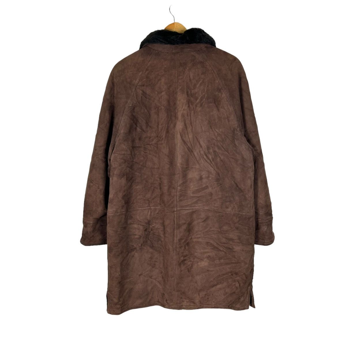 Salvatore Ferragamo 🔥SALVATORE FERRAGAMO LEATHER SHEARLING LONG JACKET Size US M / EU 48-50 / 2 - 7 Thumbnail