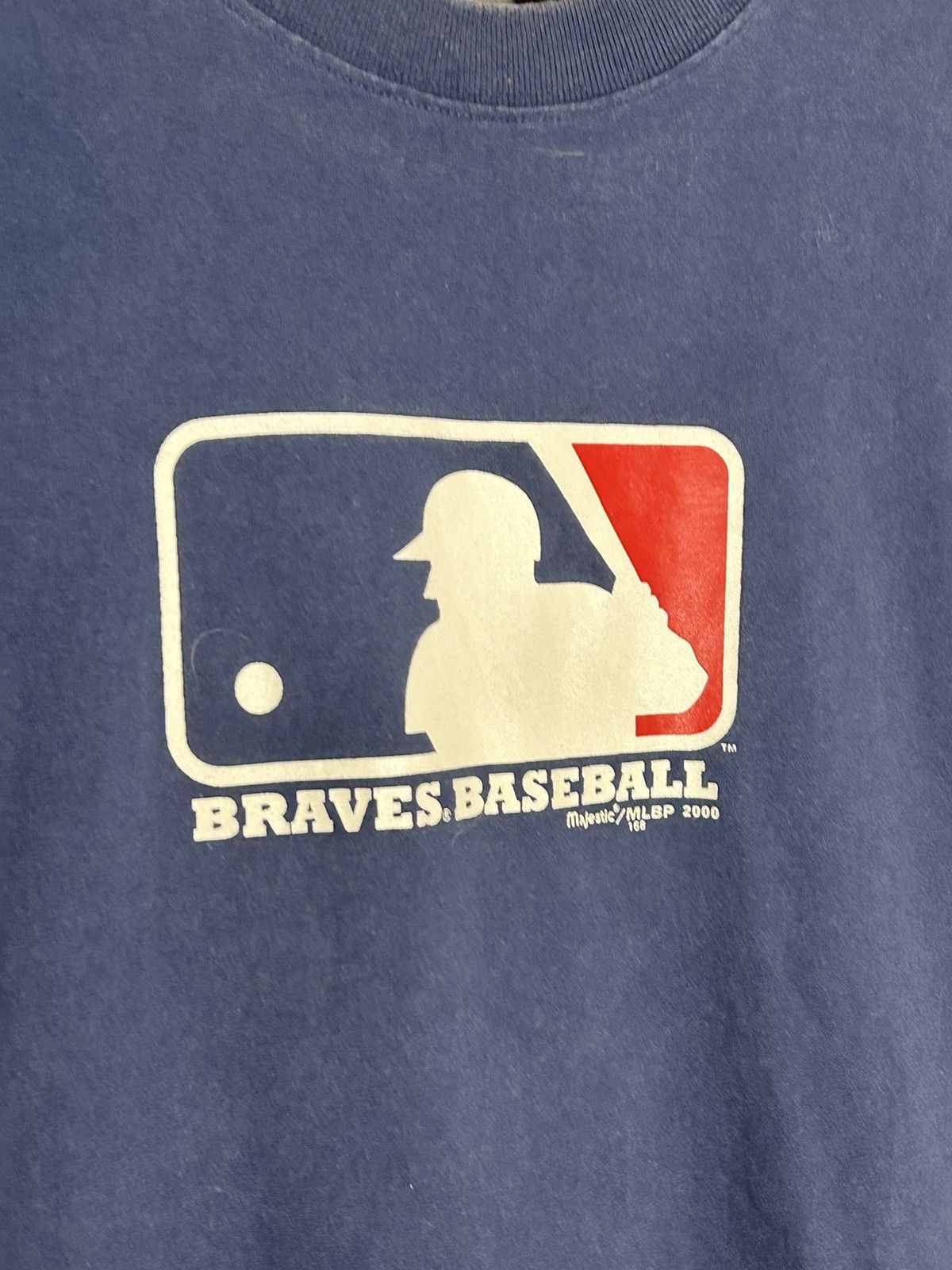 Majestic Y2K MLB Braves Baseball T Shirt Size US L / EU 52-54 / 3 - 2 Thumbnail
