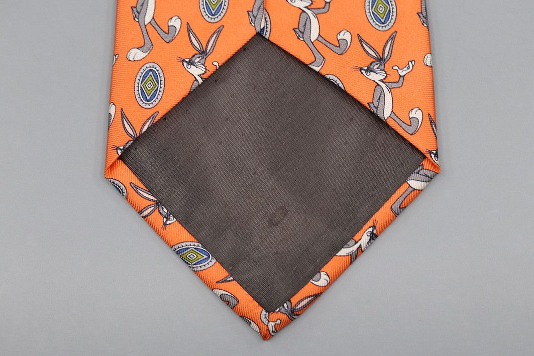 Warner Bros Vintage 1996 Looney Tunes Bugs Bunny Silk Tie Size ONE SIZE - 3 Thumbnail