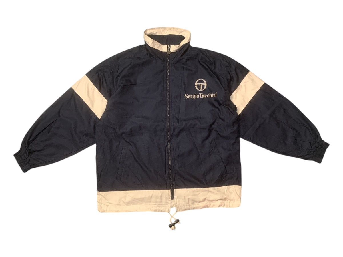 Sergio Tacchini × Vintage Rare Design Vintage Sergio Tacchini Sportswear Zipper Jacket Size US L / EU 52-54 / 3 - 1 Thumbnail