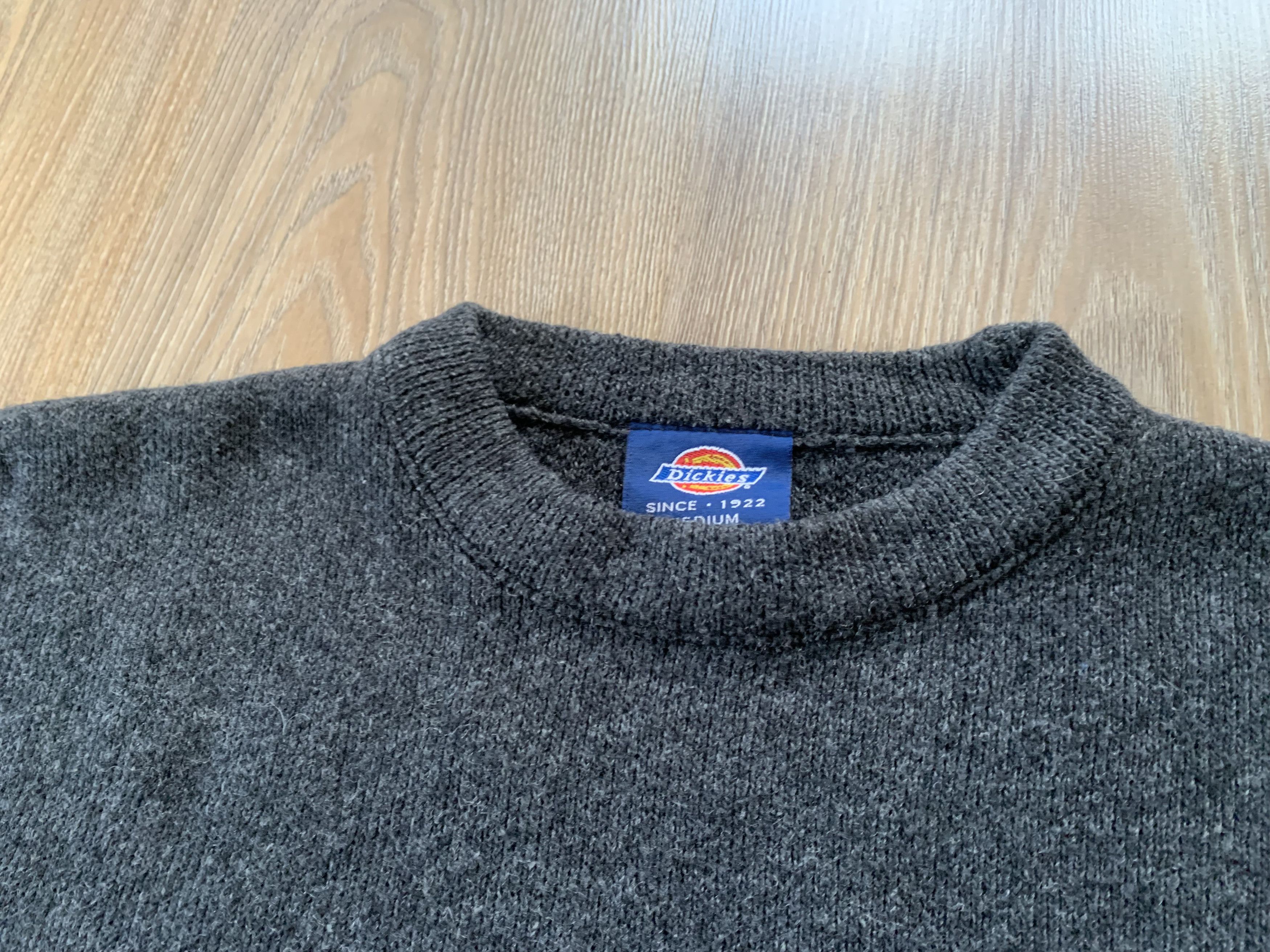 Dickies Dickies Mens Vintage Grey Wool Sweater Crew Neck Jumper Size US M / EU 48-50 / 2 - 5 Thumbnail
