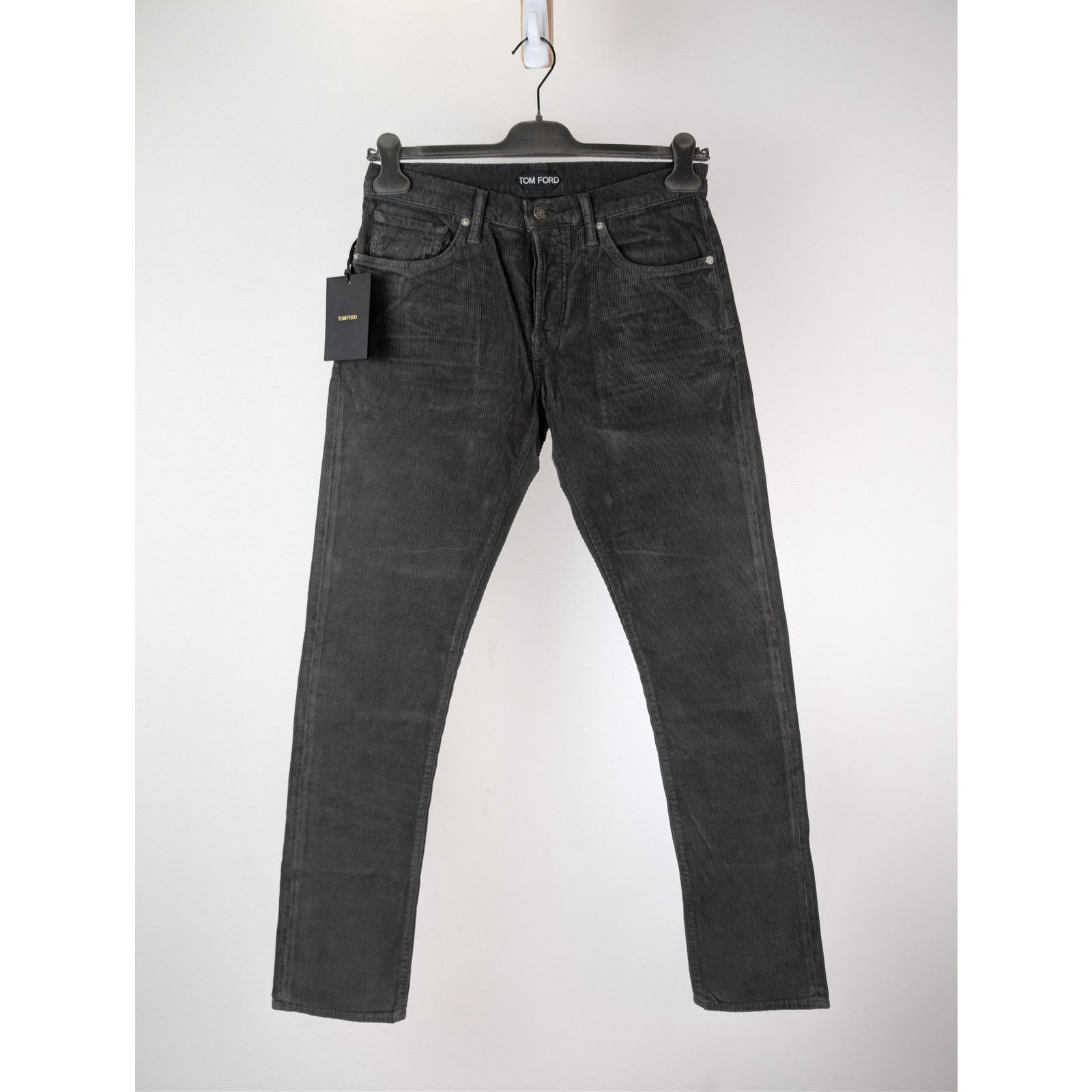 Tom Ford o1rshd1 Slim Fit Coated Denim Jeans in Black / Grey Size US 34 / EU 50 - 1 Thumbnail