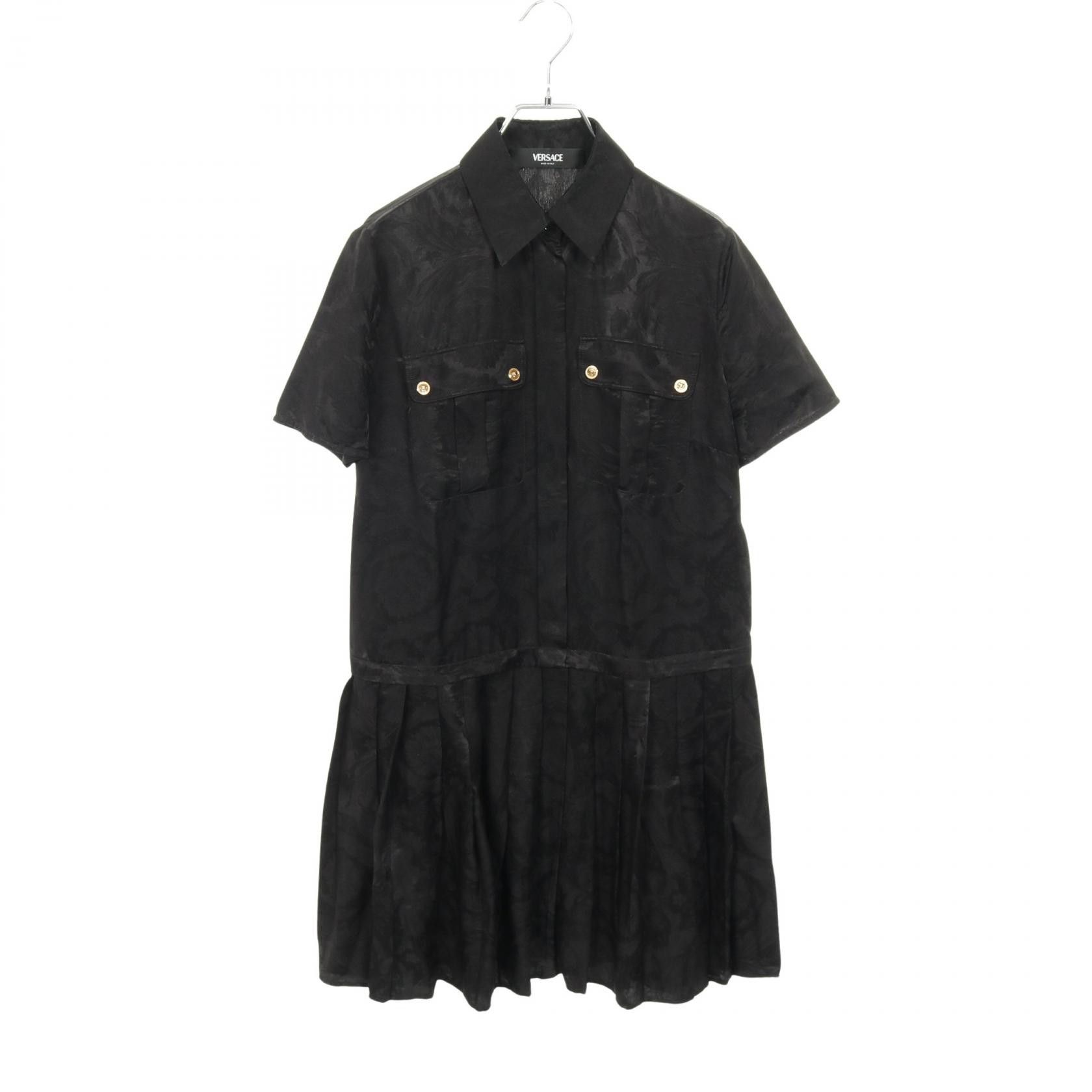 Versace Versace Versace Medusa Button Rayon Silk Dress Textile Dresses DUTY FREE for USA Size ONE SIZE - 1 Thumbnail